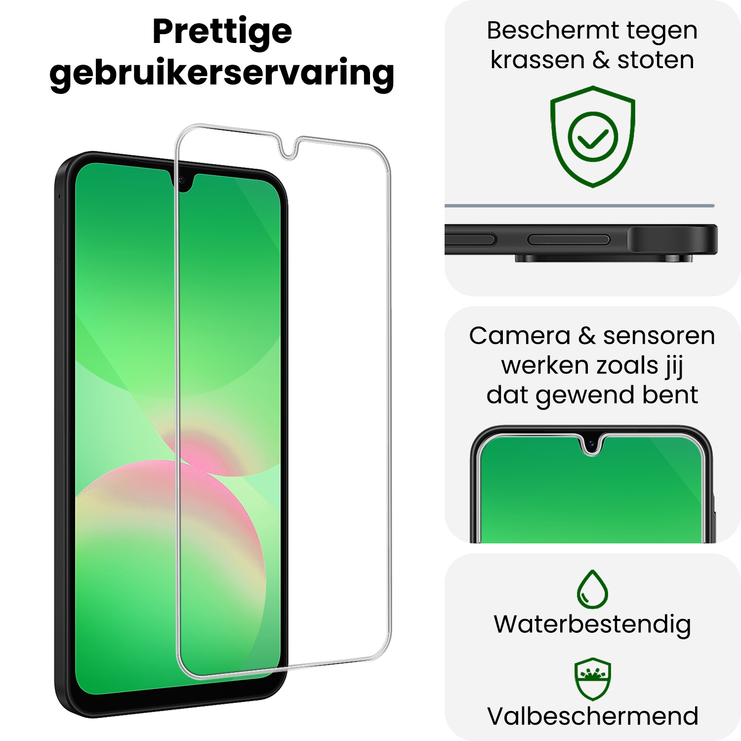 BASEY. BASEY. Samsung Galaxy A26 Screenprotector Glas - 2 PACK