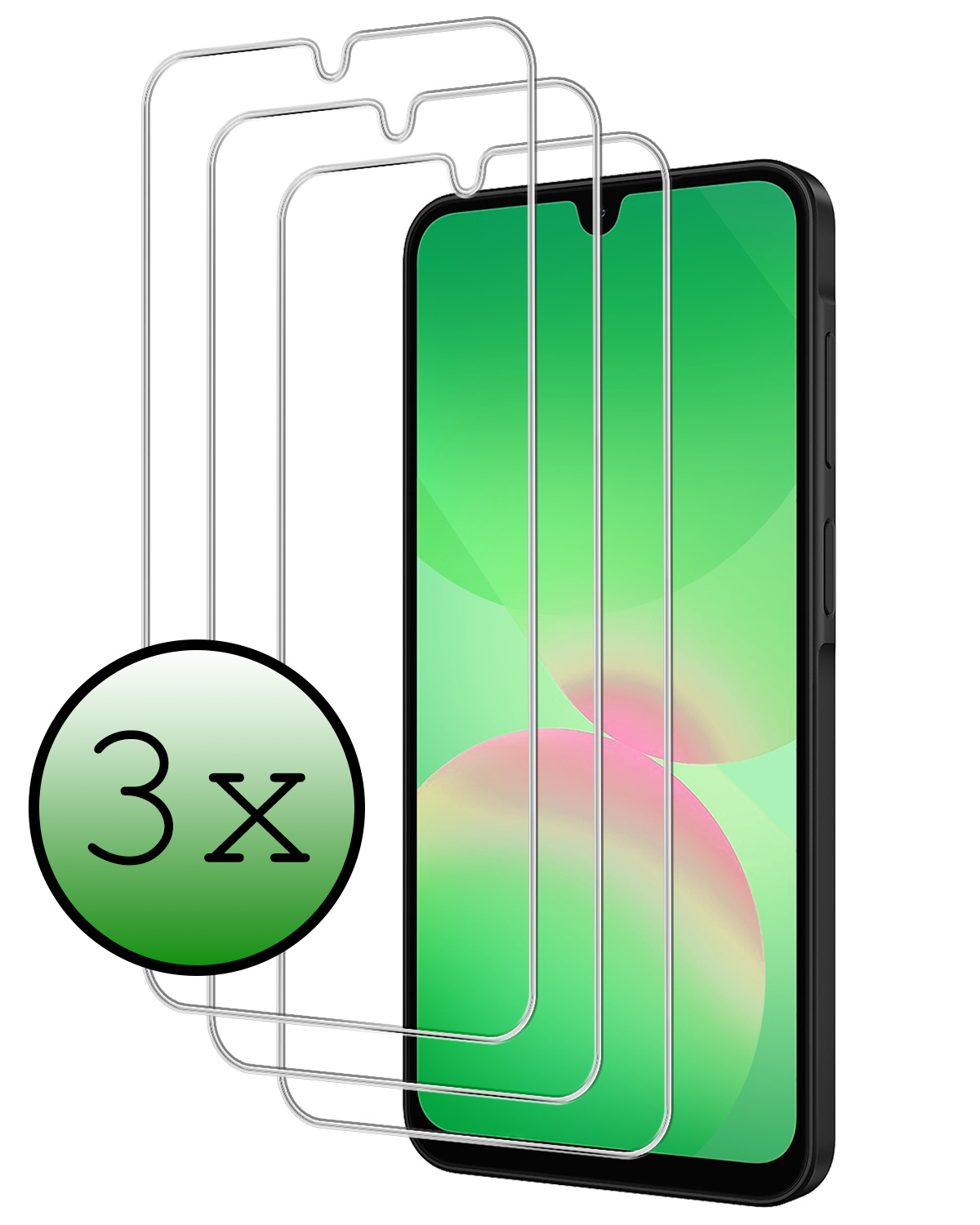 BASEY. BASEY. Samsung Galaxy A26 Screenprotector Glas - 3 PACK