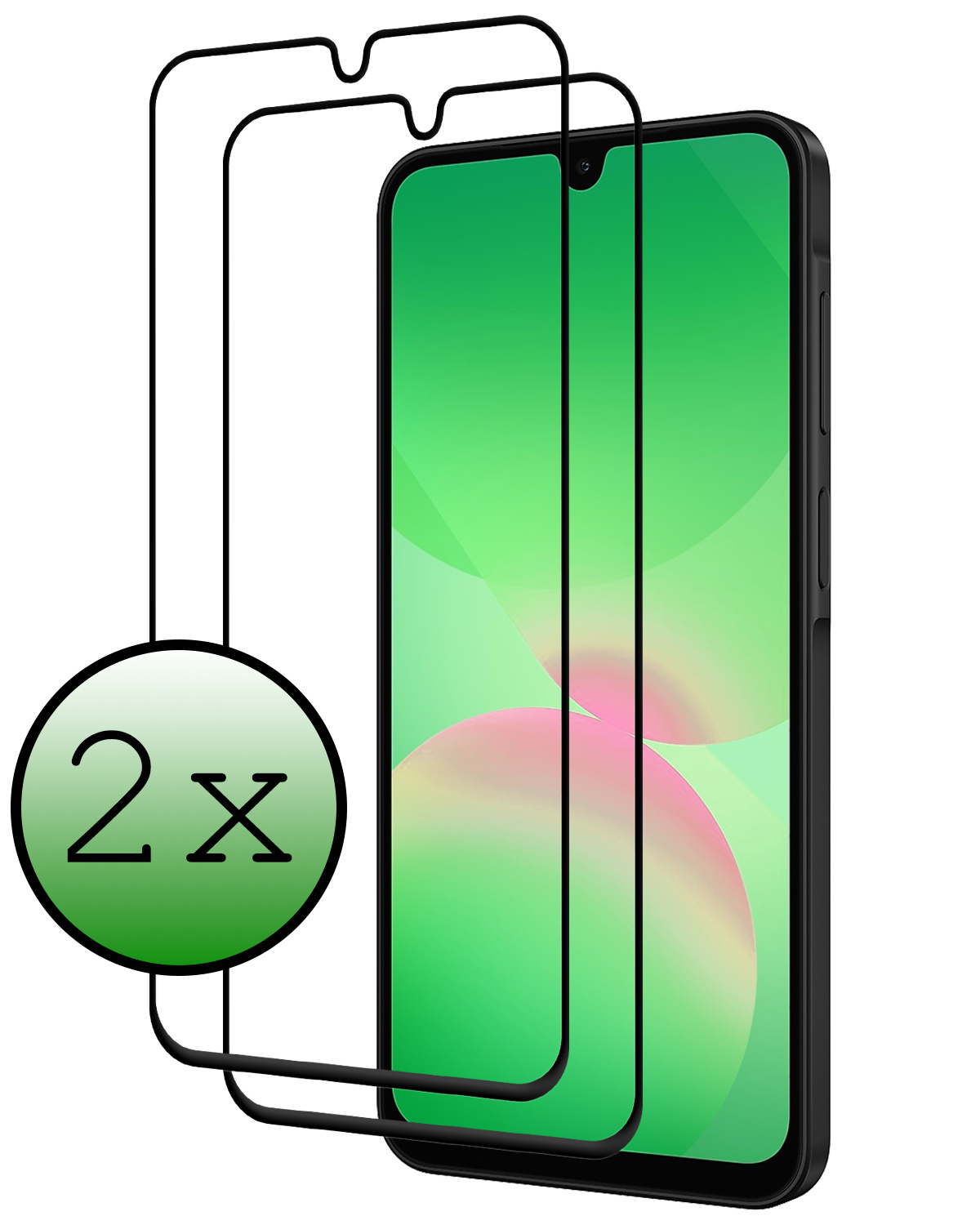 BASEY. BASEY. Samsung Galaxy A26 Screenprotector Glas Full Cover - 2 PACK