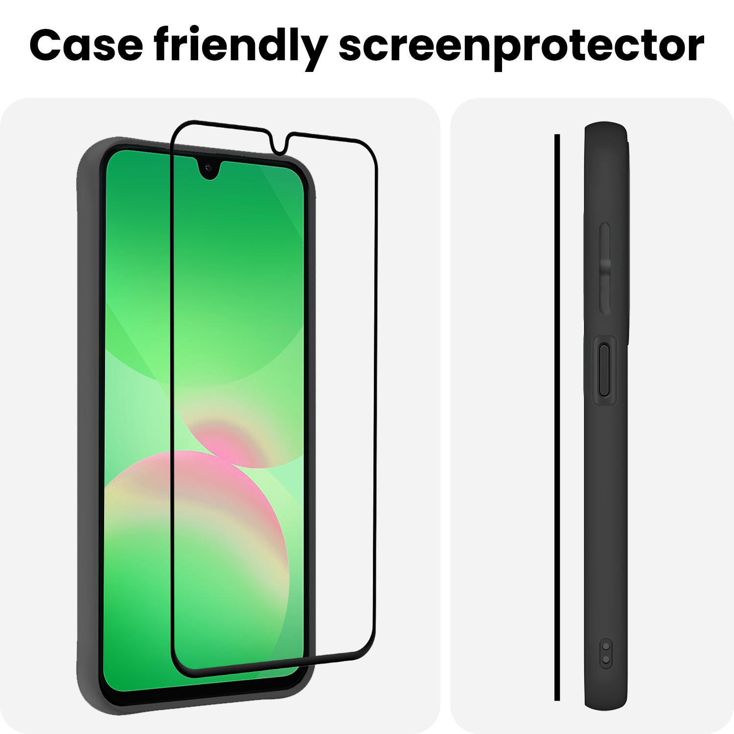 BASEY. BASEY. Samsung Galaxy A26 Screenprotector Glas Full Cover - 2 PACK