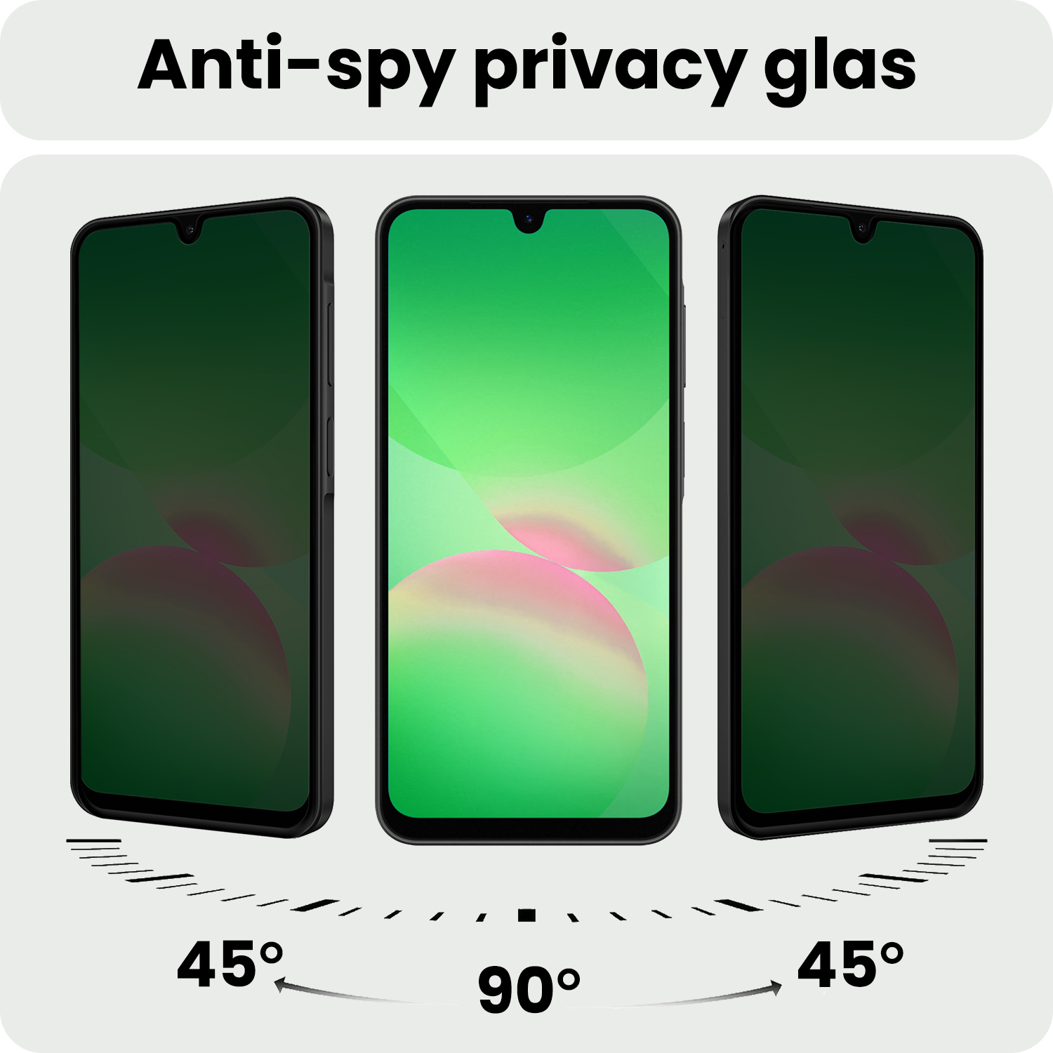 BASEY. BASEY. Samsung Galaxy A26 Screenprotector Glas Privacy - 3 PACK