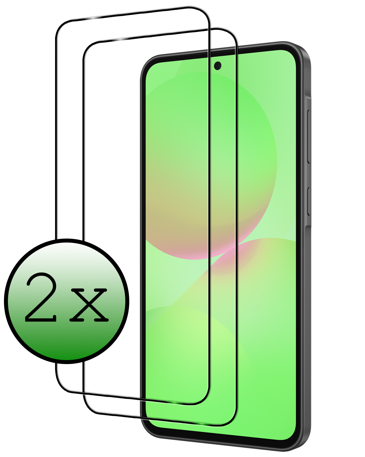 BASEY. BASEY. Samsung Galaxy A36 Screenprotector Glas Full Cover - 2 PACK