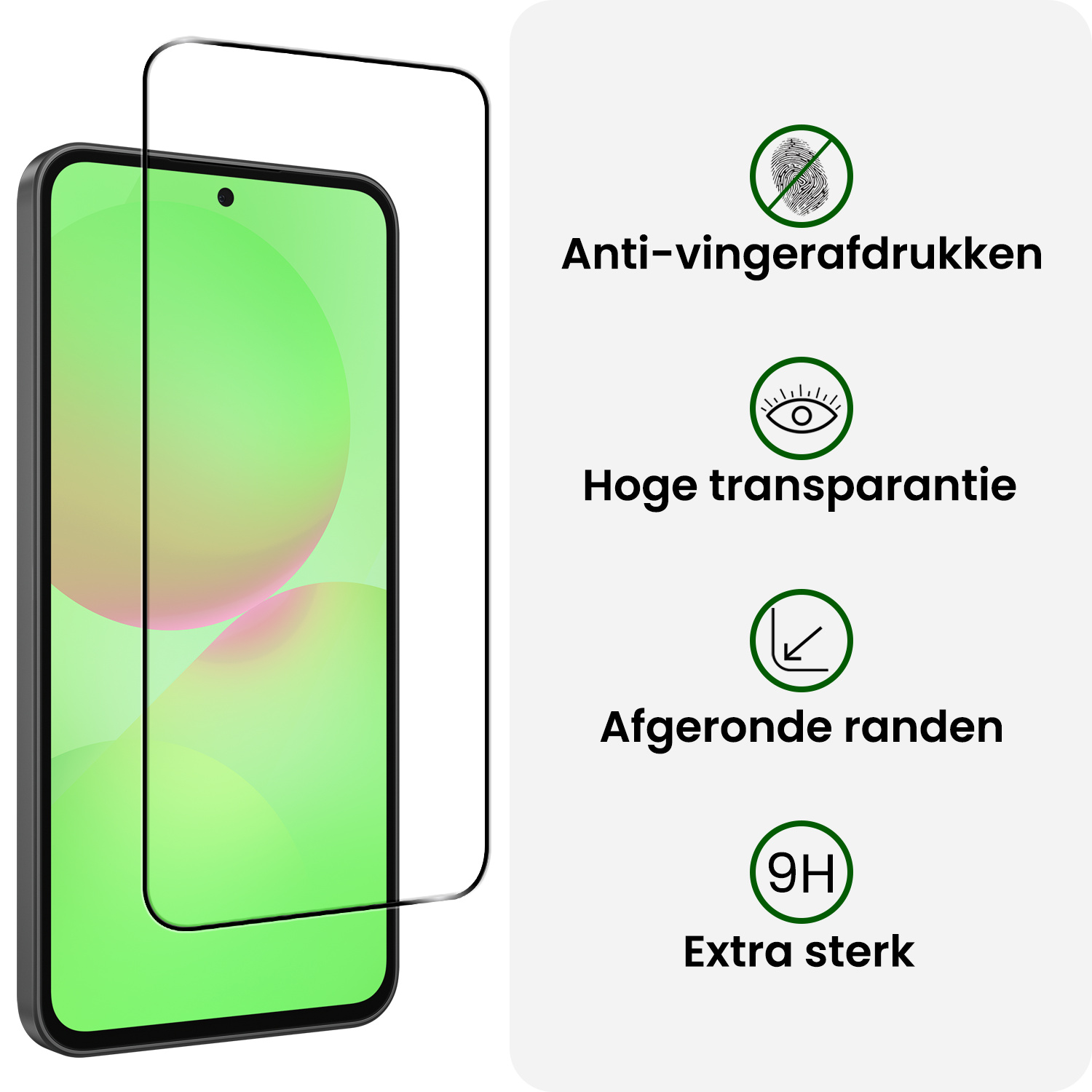 BASEY. BASEY. Samsung Galaxy A36 Screenprotector Glas Full Cover - 2 PACK