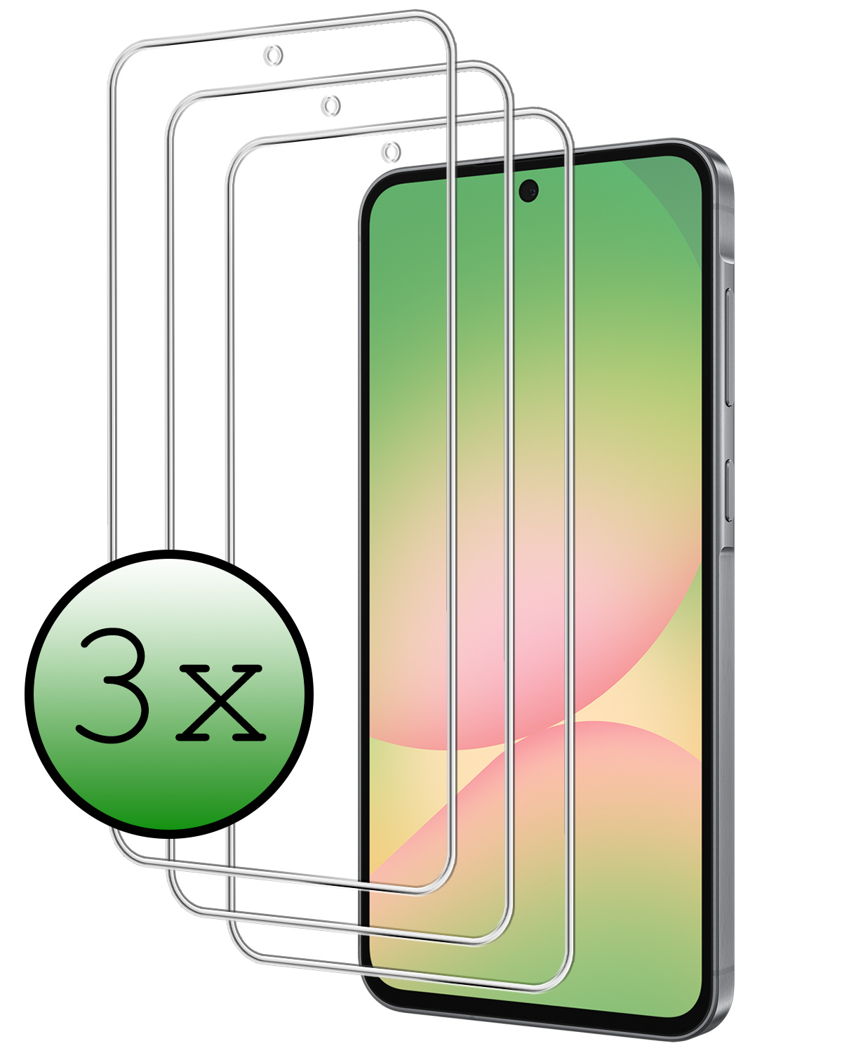BASEY. BASEY. Samsung Galaxy A56 Screenprotector Glas - 3 PACK