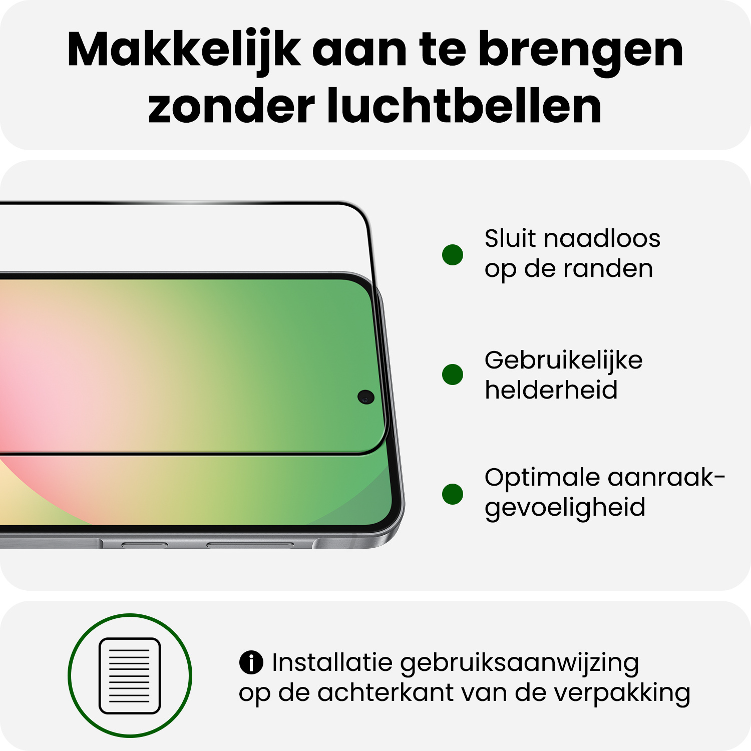 BASEY. BASEY. Samsung Galaxy A56 Screenprotector Glas Full Cover