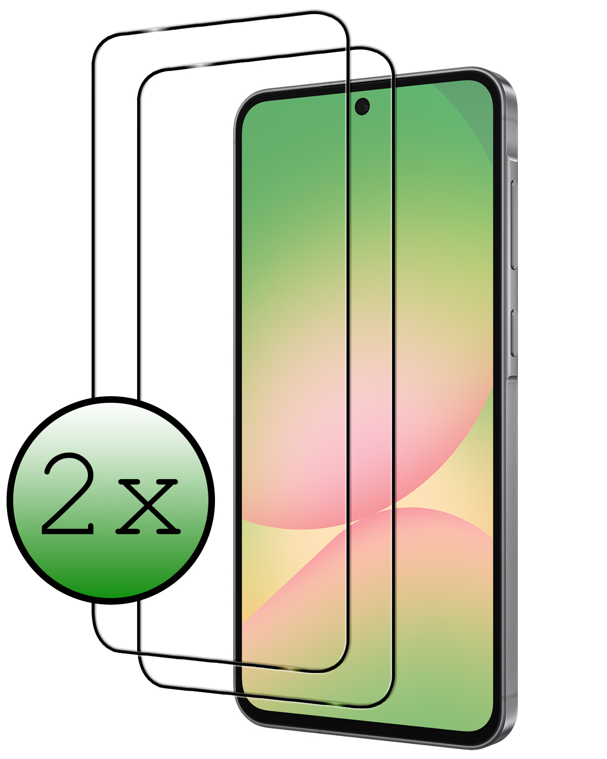 BASEY. BASEY. Samsung Galaxy A56 Screenprotector Glas Full Cover - 2 PACK