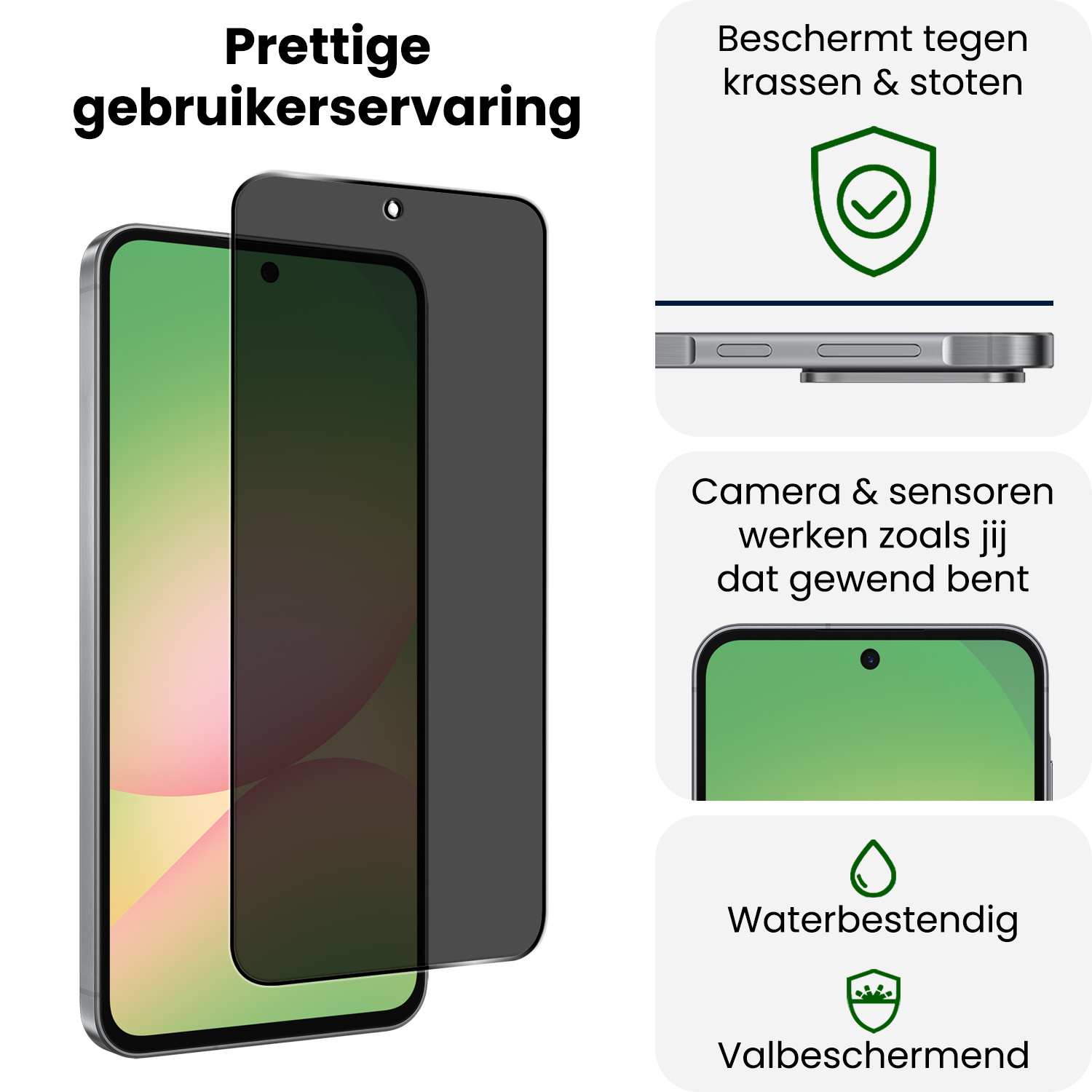 BASEY. BASEY. Samsung Galaxy A56 Screenprotector Glas Privacy - 3 PACK