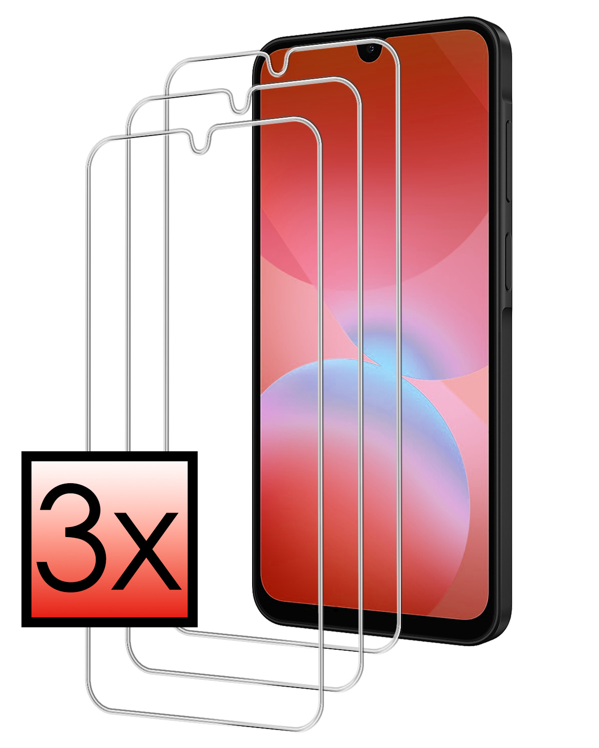NoXx NoXx Samsung Galaxy A26 Screenprotector Glas - 3 PACK