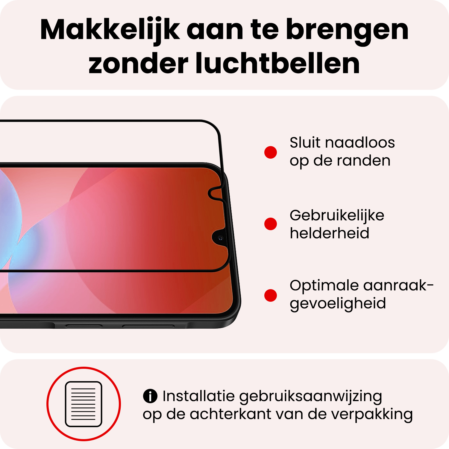 NoXx NoXx Samsung Galaxy A26 Screenprotector Glas Full Cover