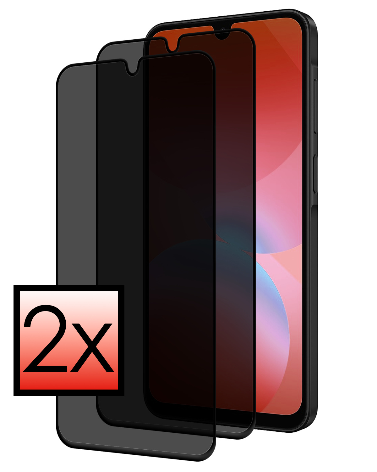 NoXx NoXx Samsung Galaxy A26 Screenprotector Glas Privacy - 2 PACK