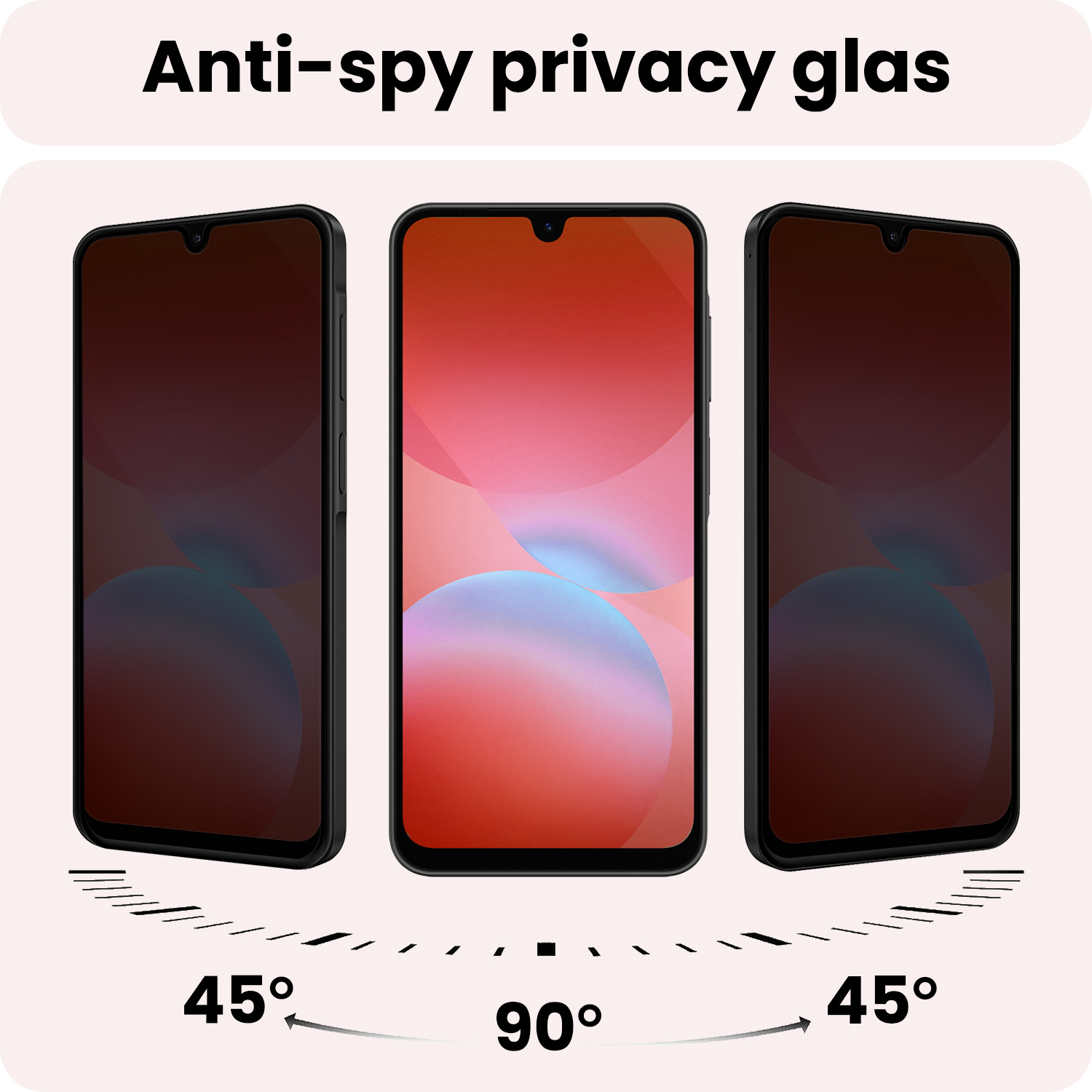 NoXx NoXx Samsung Galaxy A26 Screenprotector Glas Privacy - 2 PACK