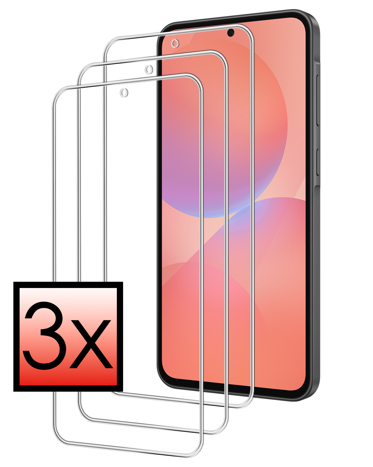 NoXx NoXx Samsung Galaxy A36 Screenprotector Glas - 3 PACK