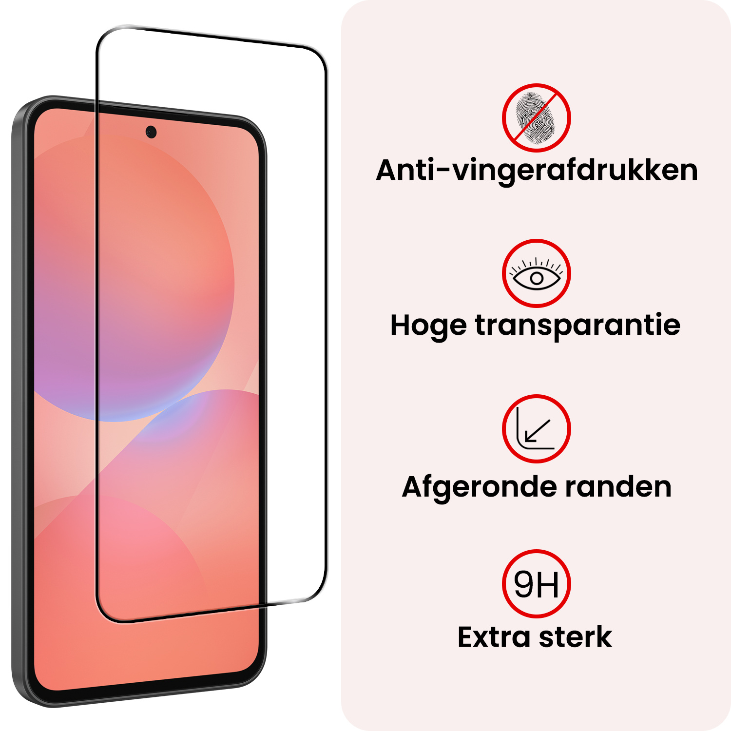 NoXx NoXx Samsung Galaxy A36 Screenprotector Glas Full Cover - 2 PACK