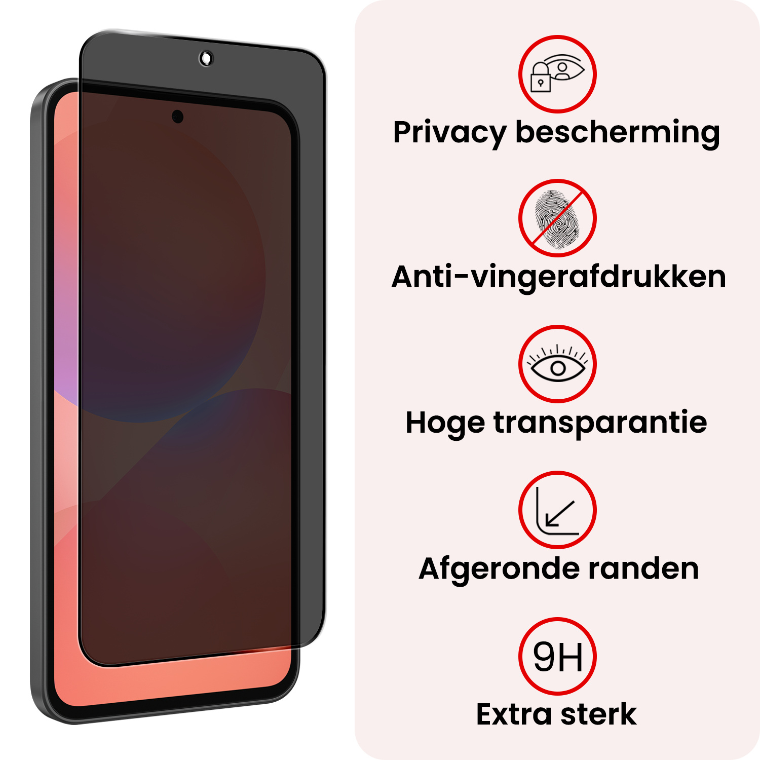 NoXx NoXx Samsung Galaxy A36 Screenprotector Glas Privacy - 2 PACK