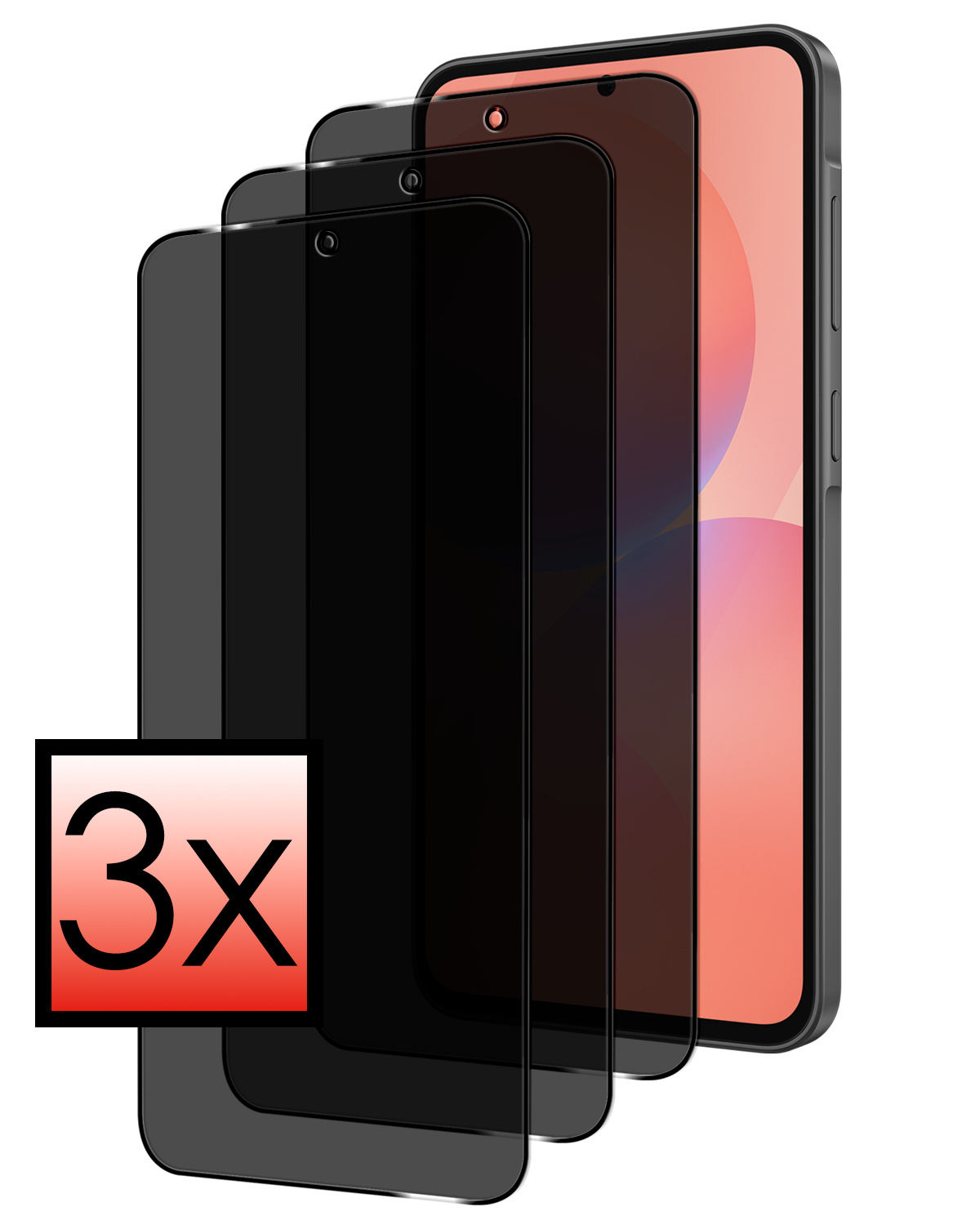 NoXx NoXx Samsung Galaxy A36 Screenprotector Glas Privacy - 3 PACK