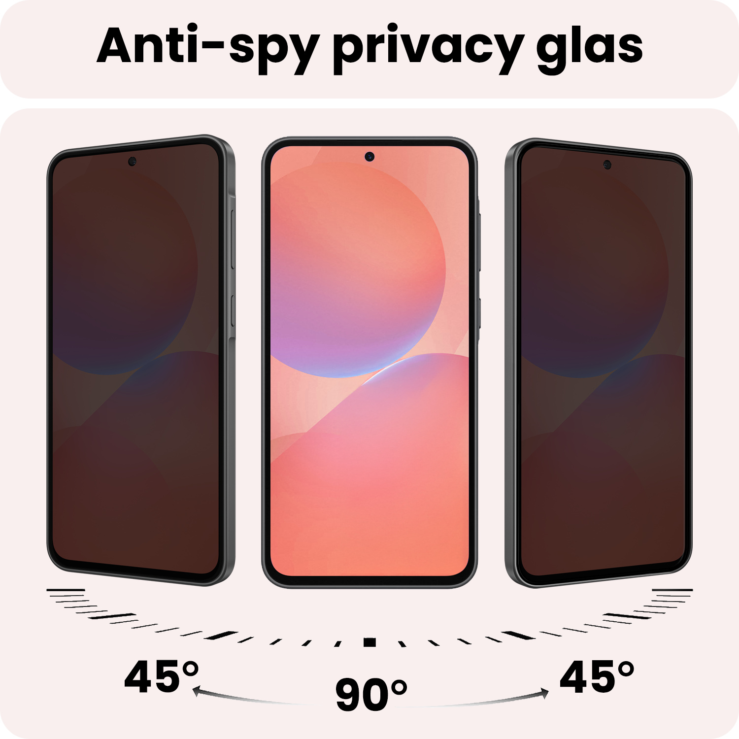 NoXx NoXx Samsung Galaxy A36 Screenprotector Glas Privacy - 3 PACK