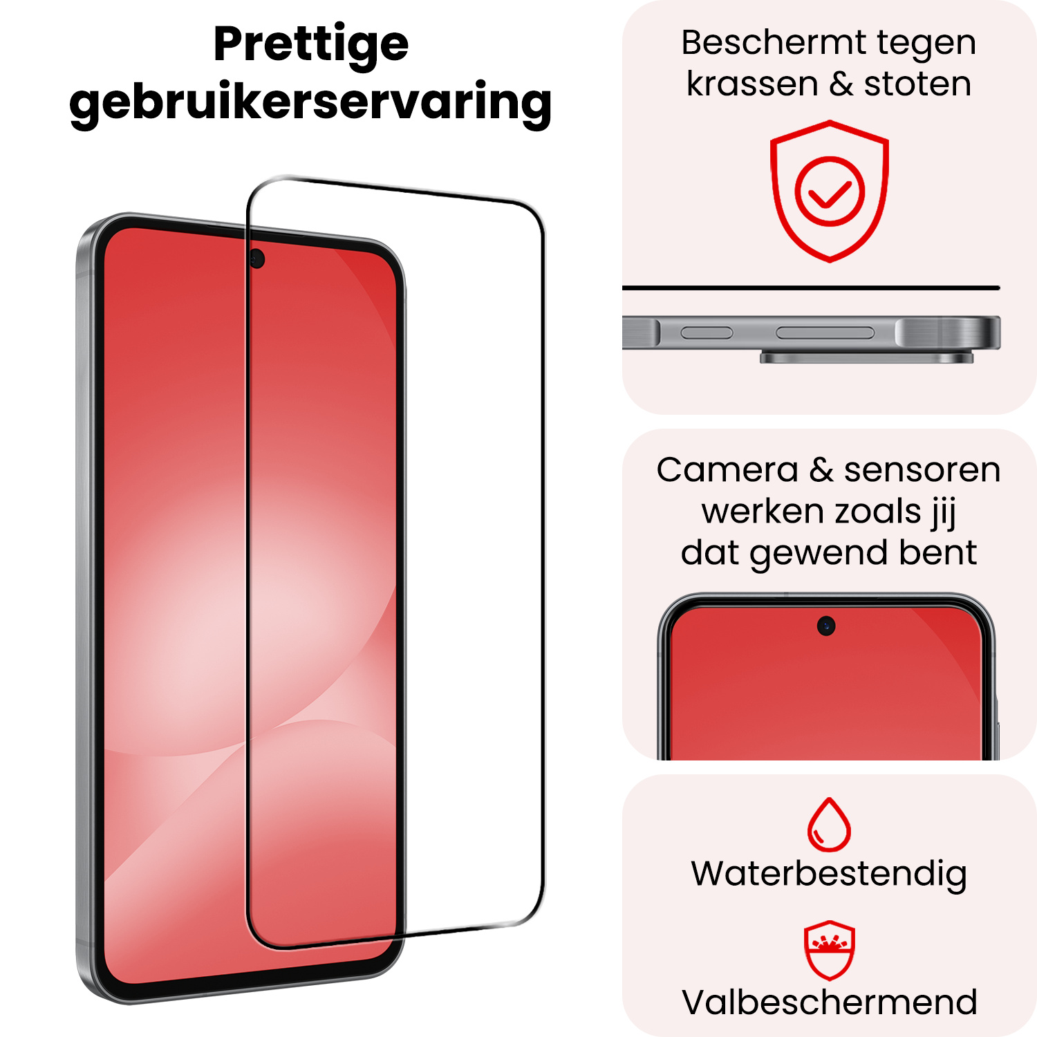 NoXx NoXx Samsung Galaxy A56 Screenprotector Glas Full Cover