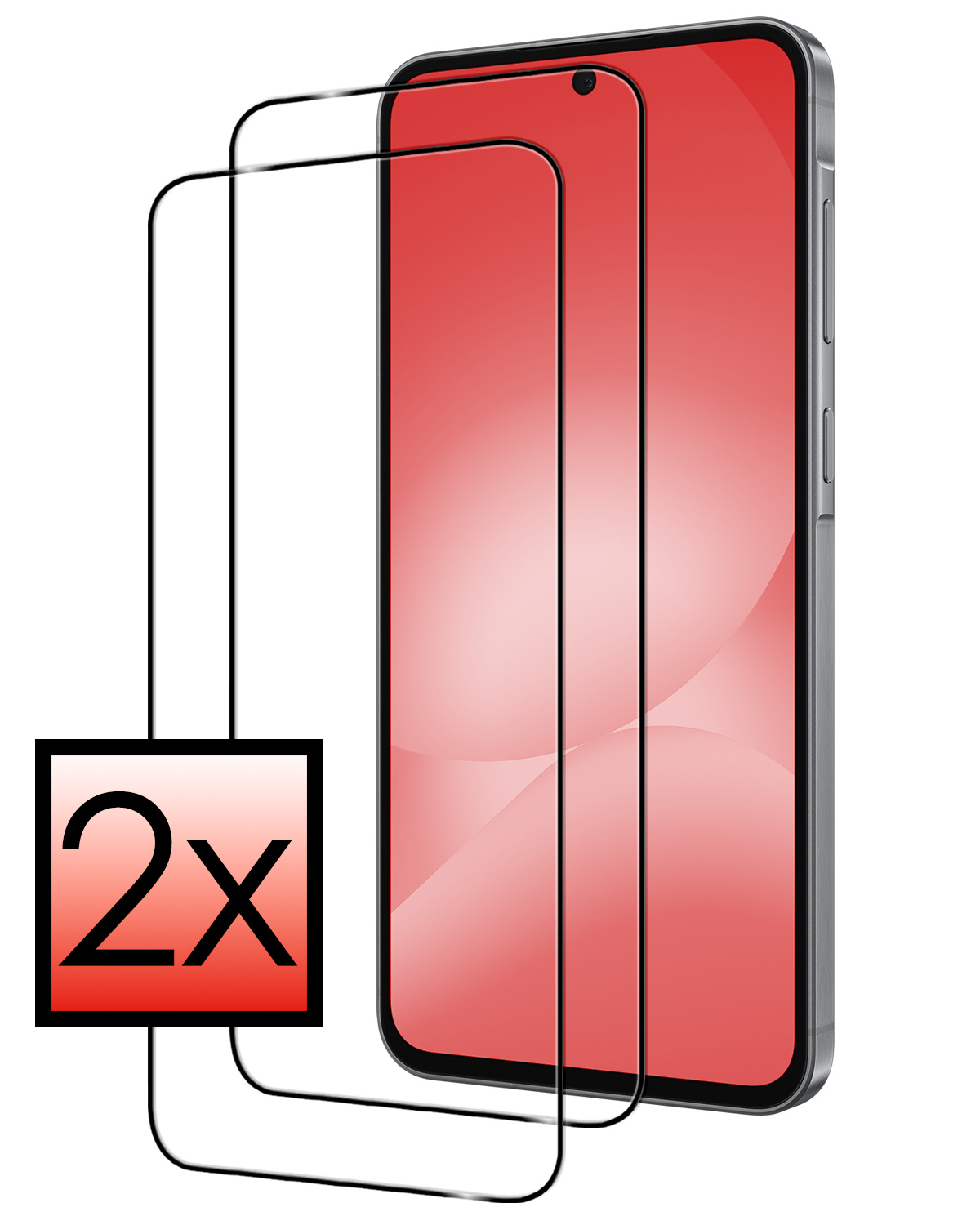 NoXx NoXx Samsung Galaxy A56 Screenprotector Glas Full Cover - 2 PACK
