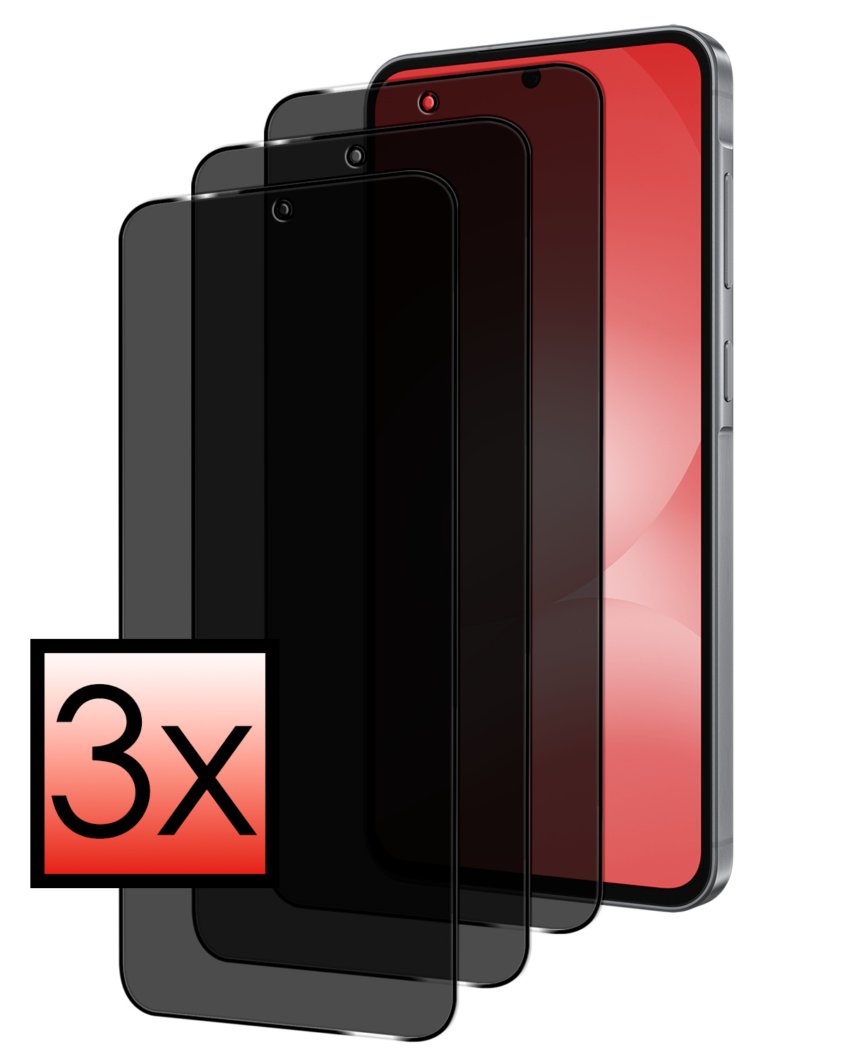 NoXx NoXx Samsung Galaxy A56 Screenprotector Glas Privacy - 3 PACK