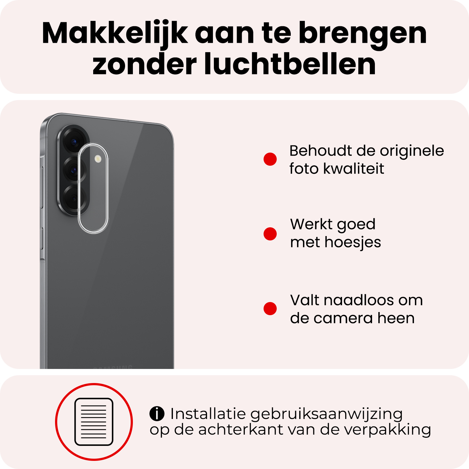 NoXx NoXx Samsung Galaxy A56 Camera Screenprotector