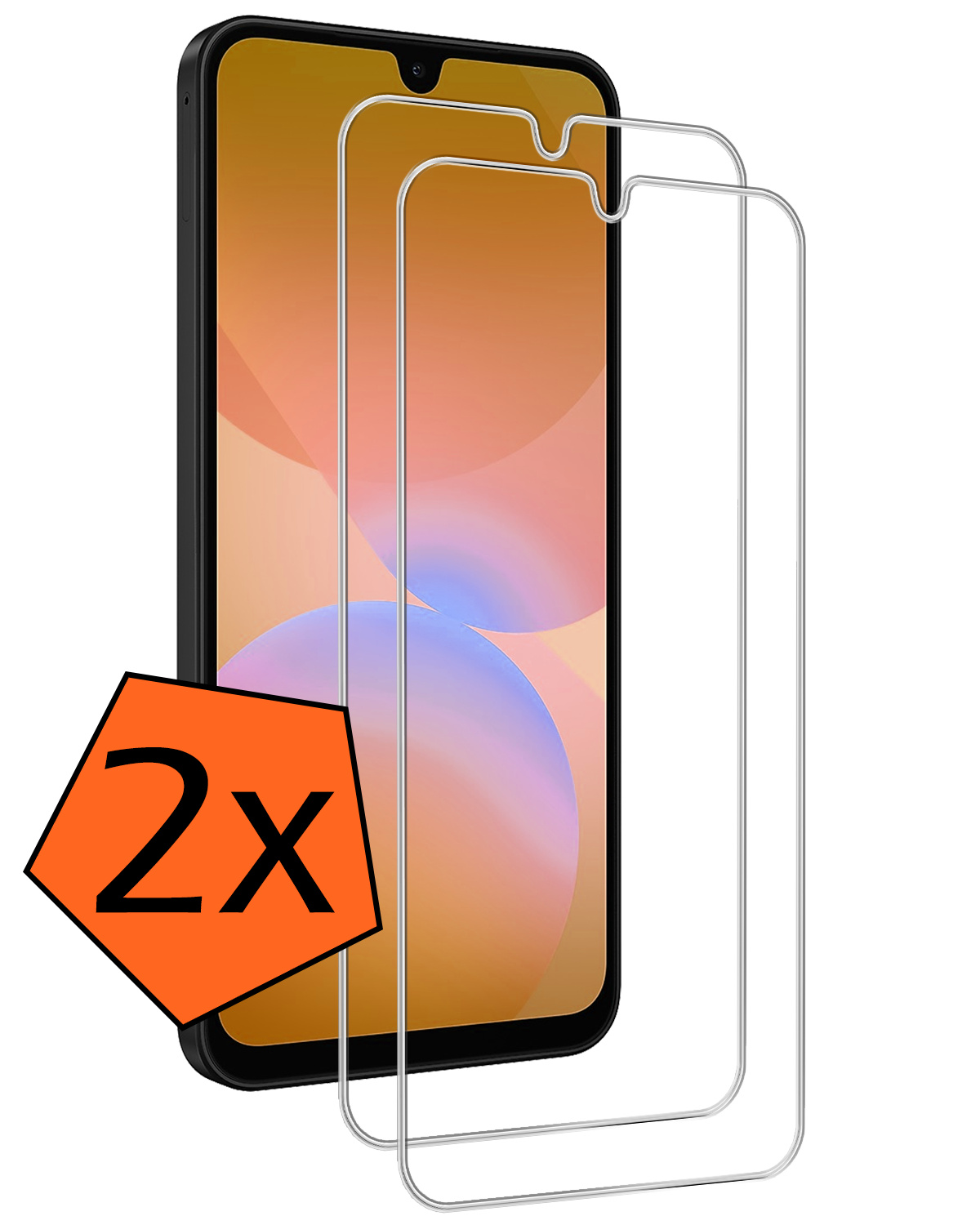 Nomfy Nomfy Samsung Galaxy A26 Screenprotector Glas - 2 PACK