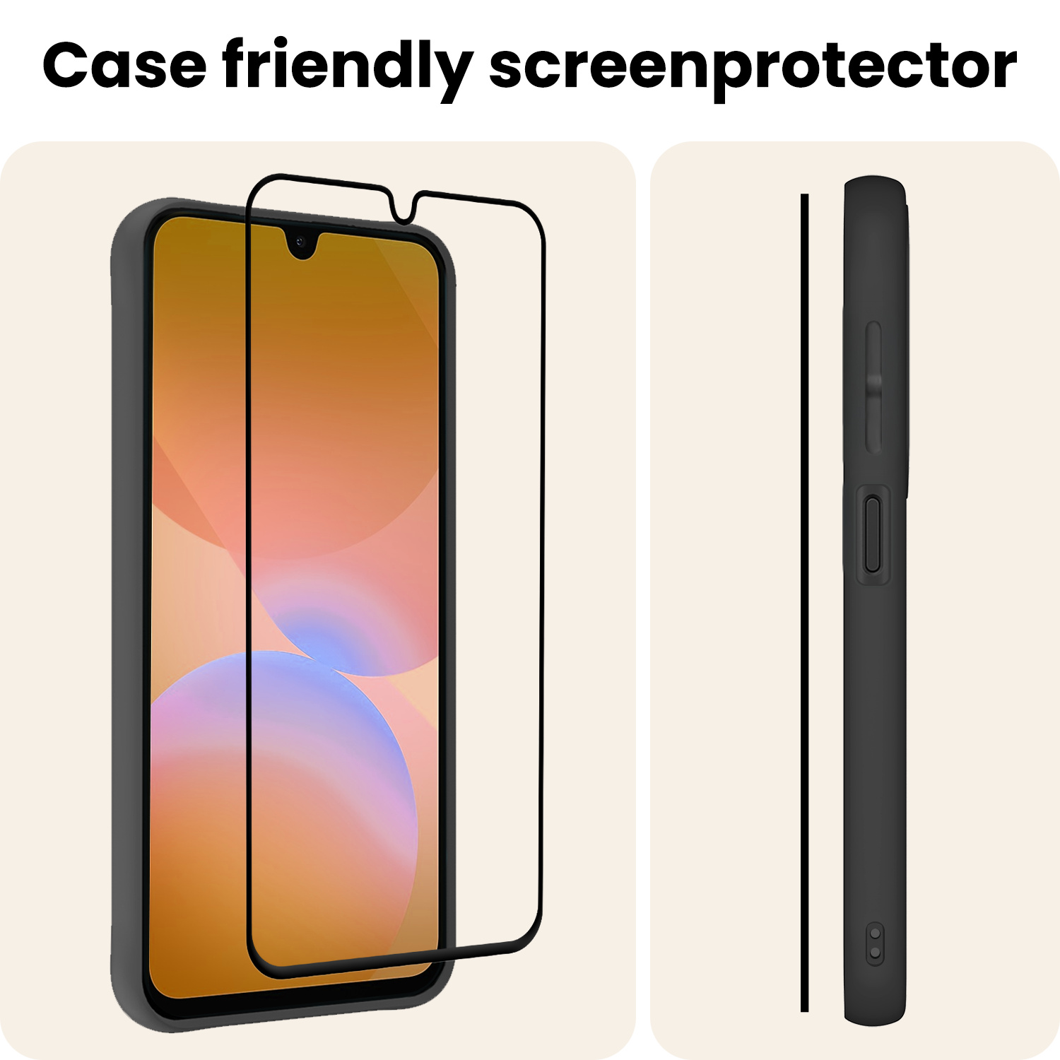 Nomfy Nomfy Samsung Galaxy A26 Screenprotector Glas Full Cover - 3 PACK