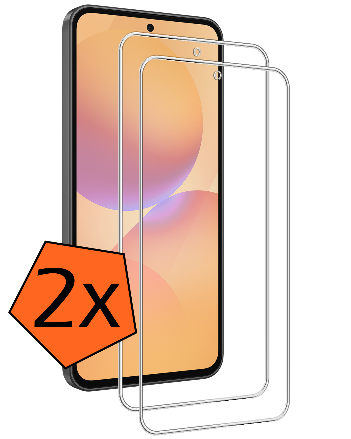 Nomfy Nomfy Samsung Galaxy A36 Screenprotector Glas - 2 PACK