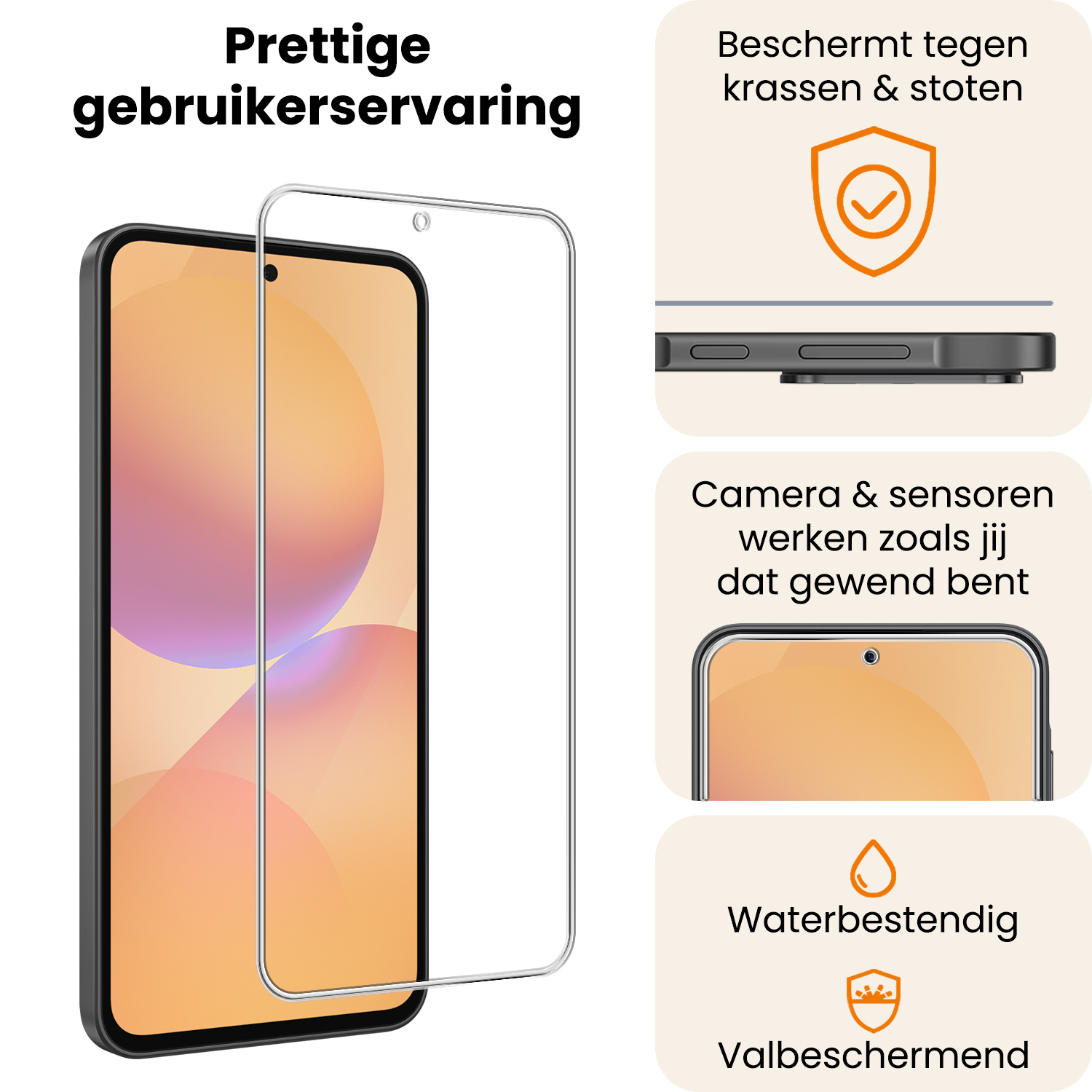 Nomfy Nomfy Samsung Galaxy A36 Screenprotector Glas - 3 PACK
