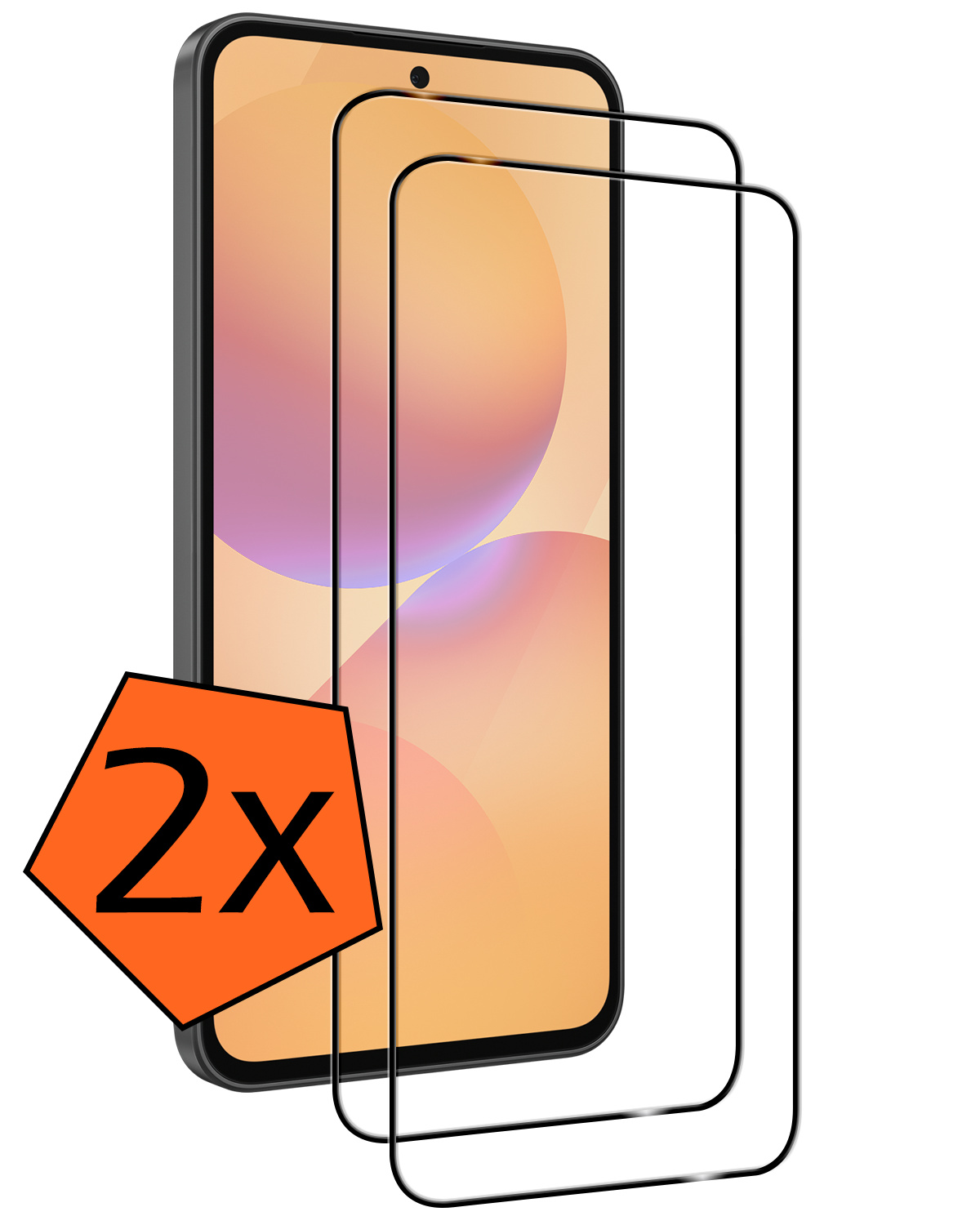 Nomfy Nomfy Samsung Galaxy A36 Screenprotector Glas Full Cover - 2 PACK