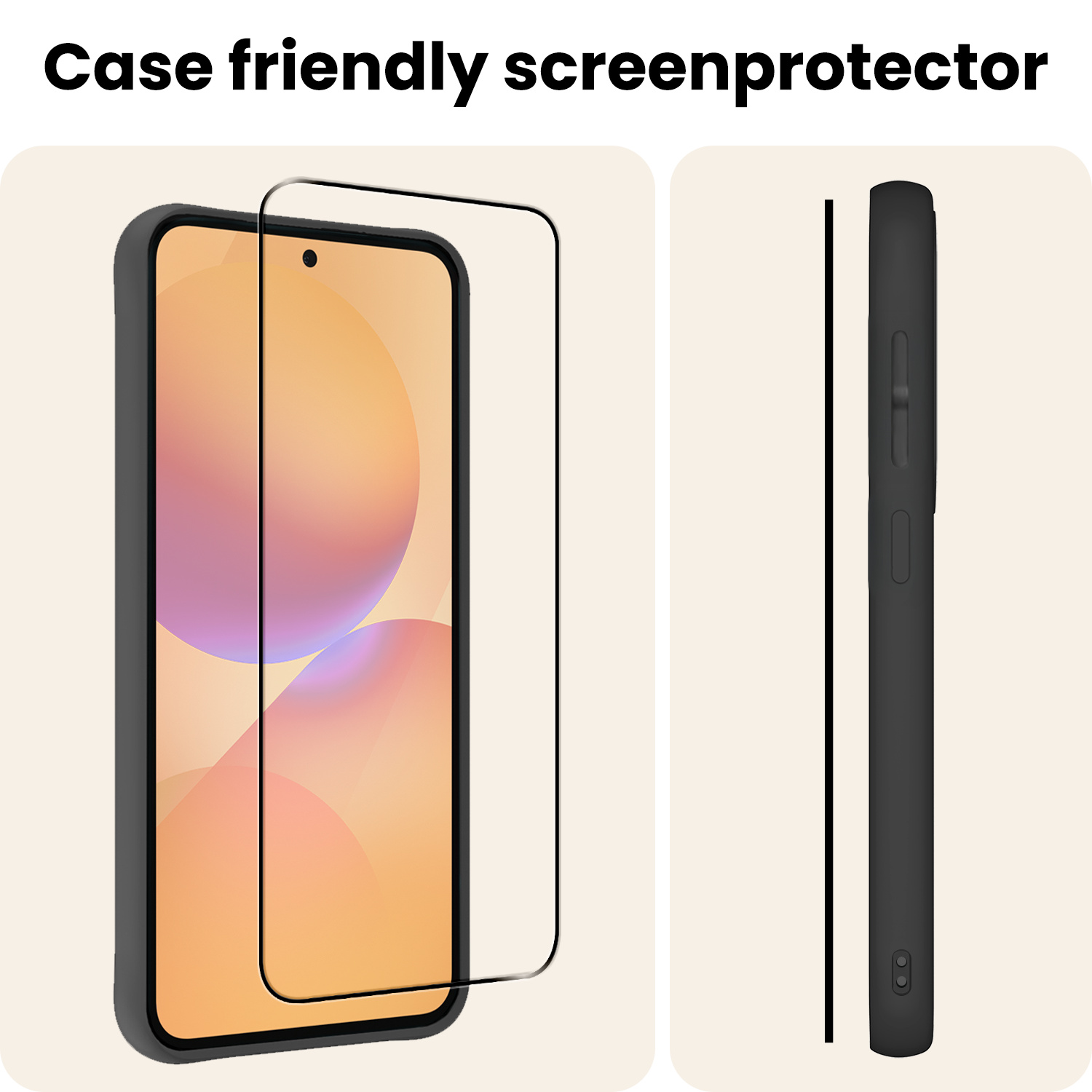 Nomfy Nomfy Samsung Galaxy A36 Screenprotector Glas Full Cover - 3 PACK