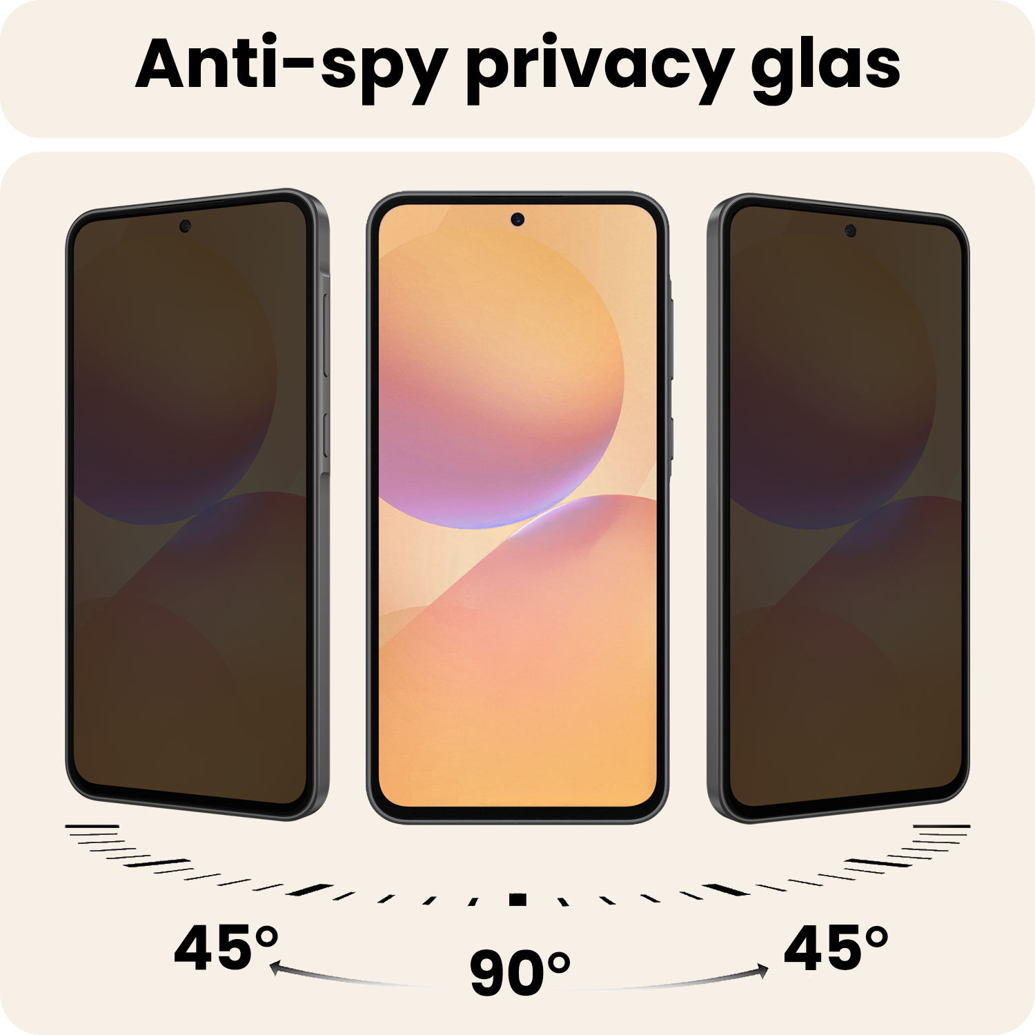 Nomfy Nomfy Samsung Galaxy A36 Screenprotector Glas Privacy
