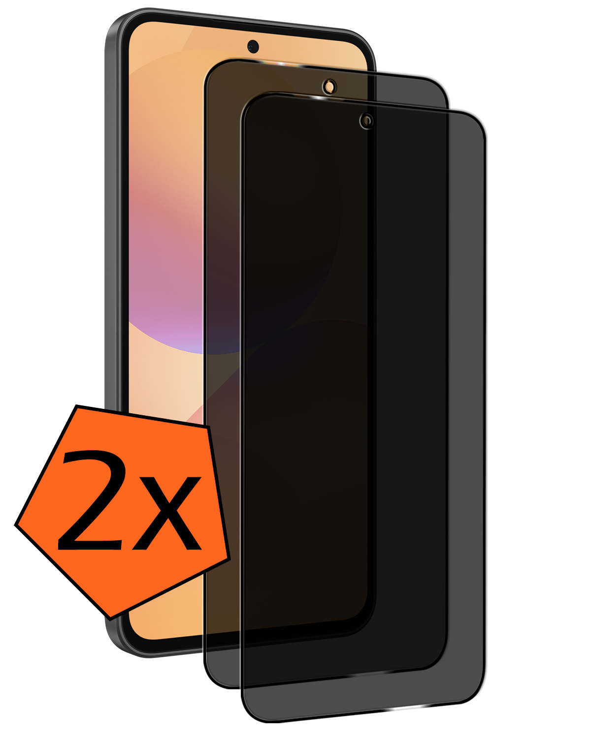 Nomfy Nomfy Samsung Galaxy A36 Screenprotector Glas Privacy - 2 PACK