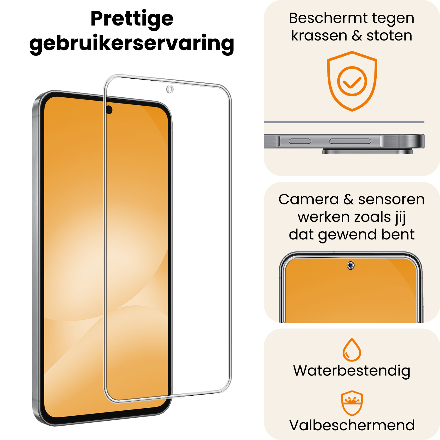 Nomfy Nomfy Samsung Galaxy A56 Screenprotector Glas - 2 PACK