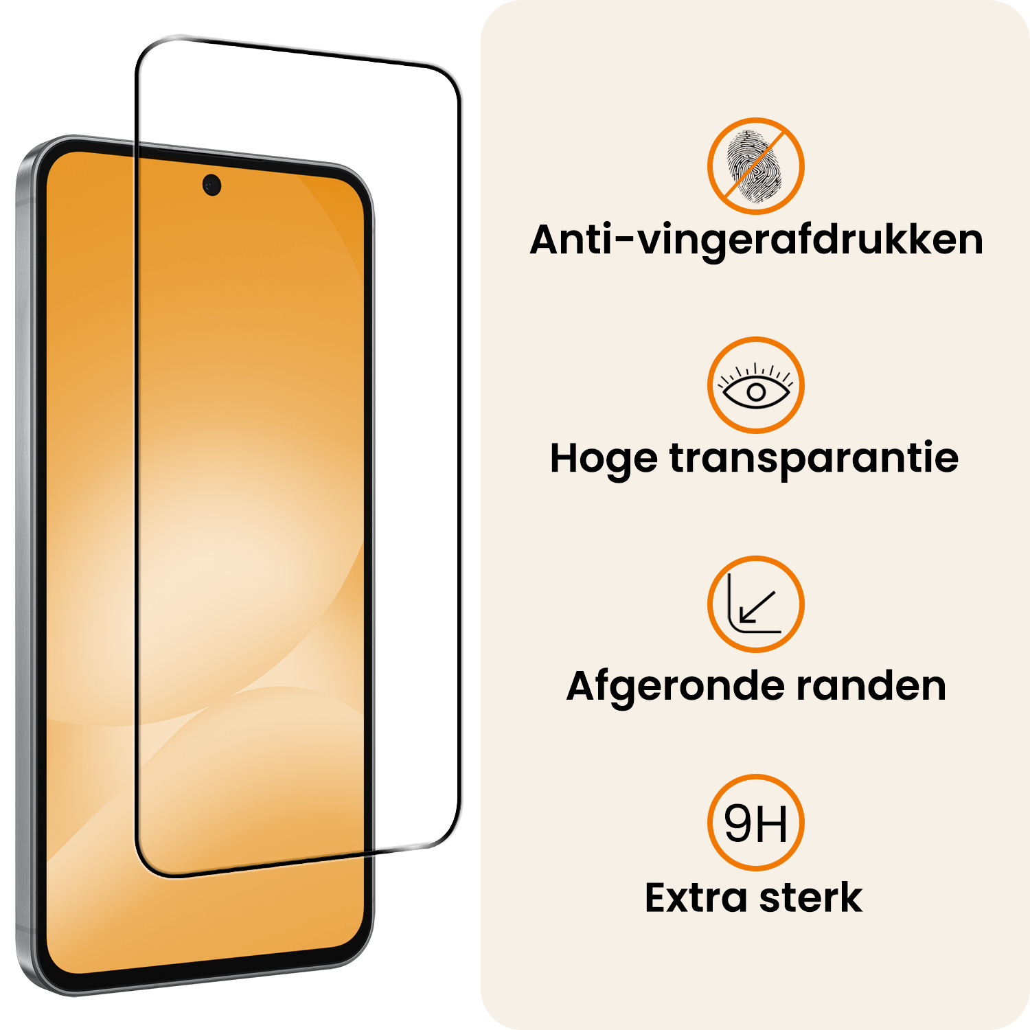 Nomfy Nomfy Samsung Galaxy A56 Screenprotector Glas Full Cover