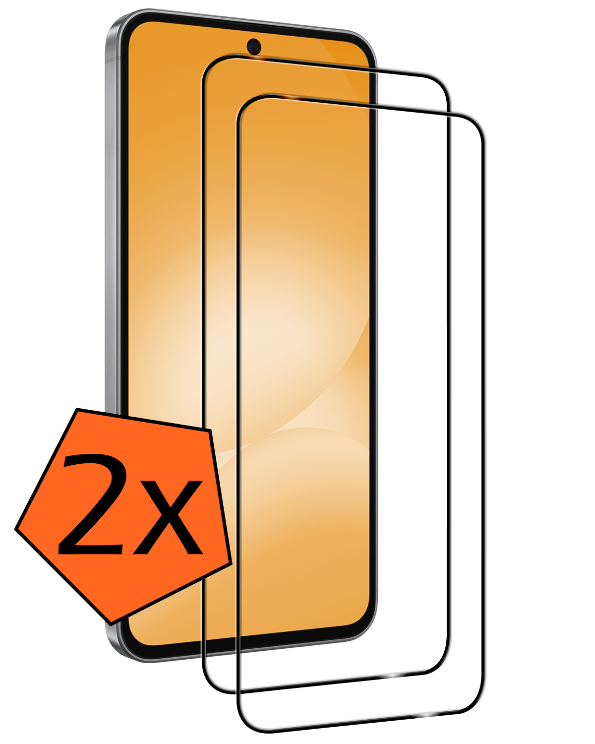 Nomfy Nomfy Samsung Galaxy A56 Screenprotector Glas Full Cover - 2 PACK