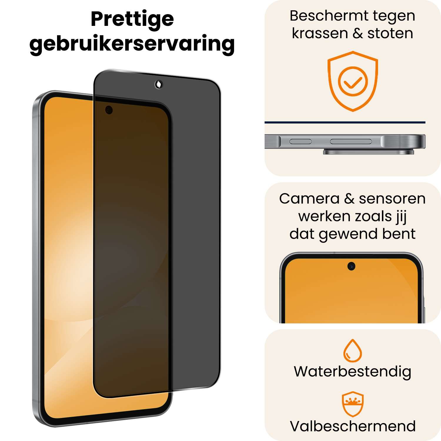 Nomfy Nomfy Samsung Galaxy A56 Screenprotector Glas Privacy