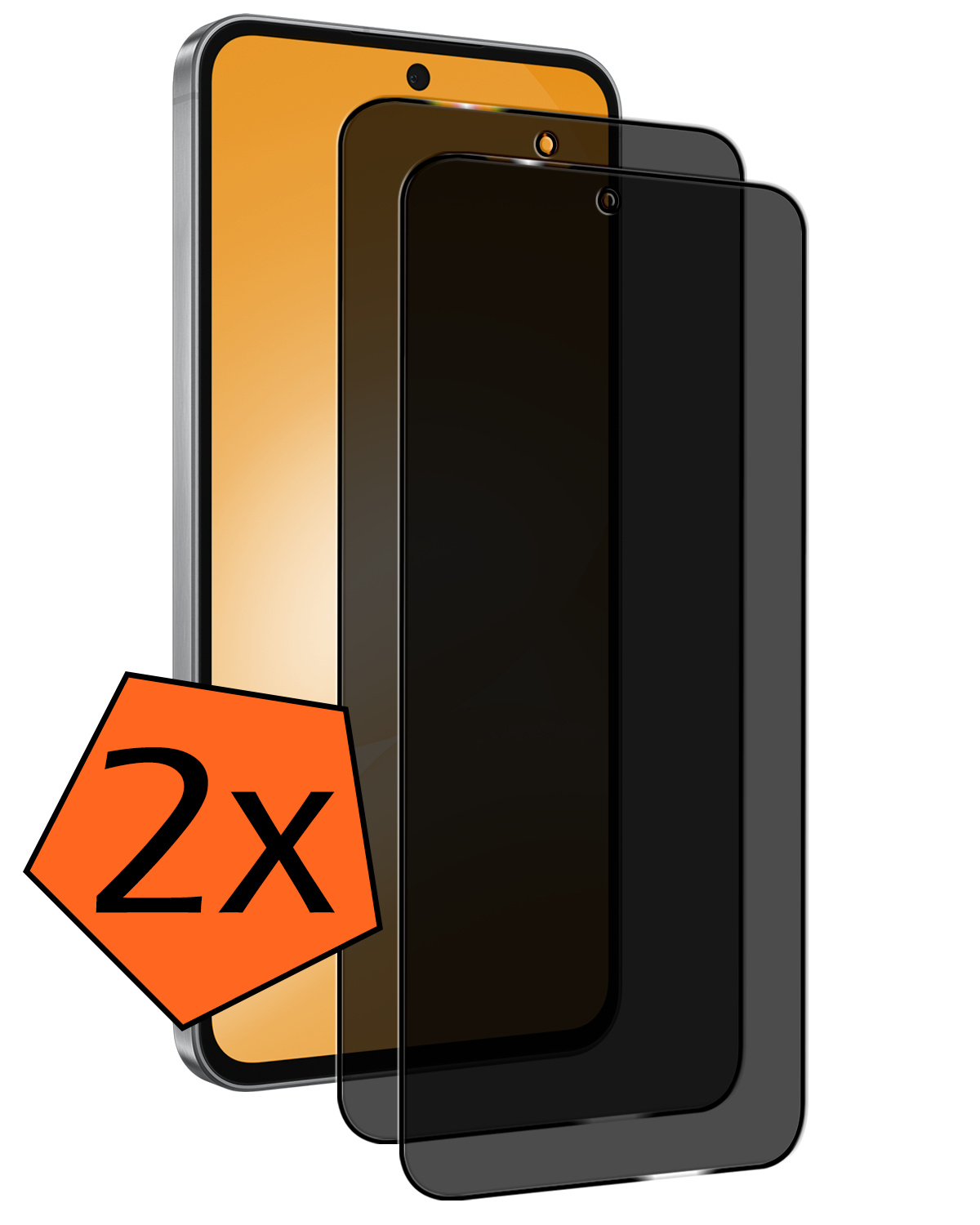 Nomfy Nomfy Samsung Galaxy A56 Screenprotector Glas Privacy - 2 PACK