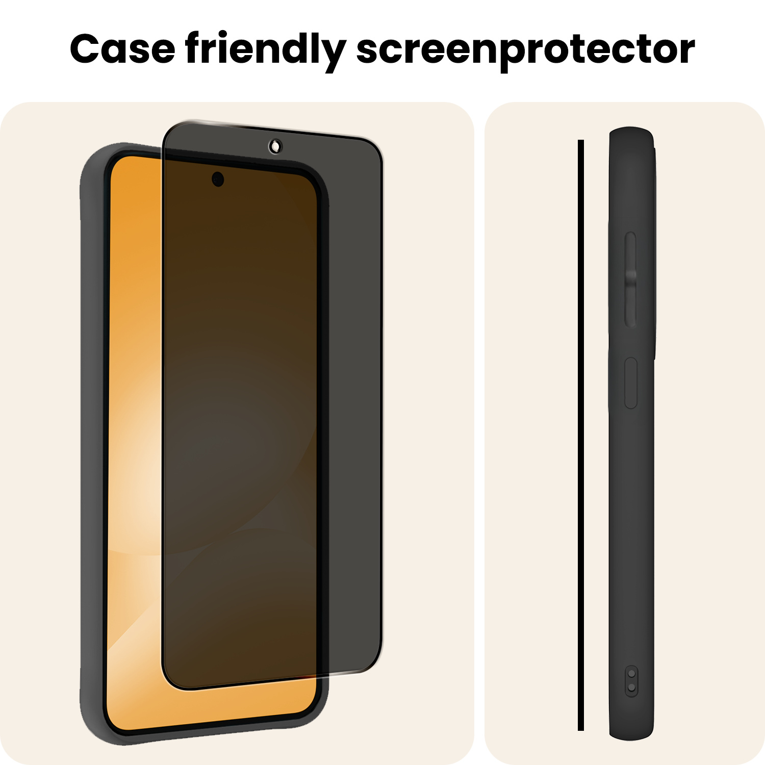 Nomfy Nomfy Samsung Galaxy A56 Screenprotector Glas Privacy - 3 PACK