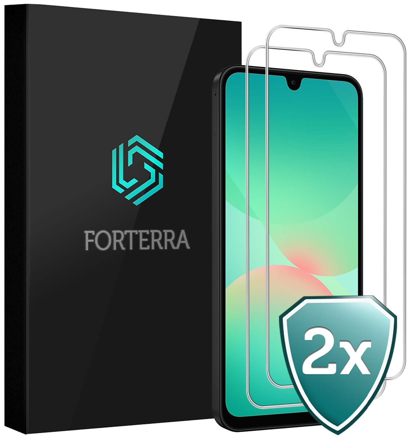Forterra Forterra Samsung Galaxy A26 Screenprotector Glas - 2 PACK