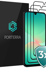 Forterra Forterra Samsung Galaxy A26 Screenprotector Glas Full Cover - 3 PACK