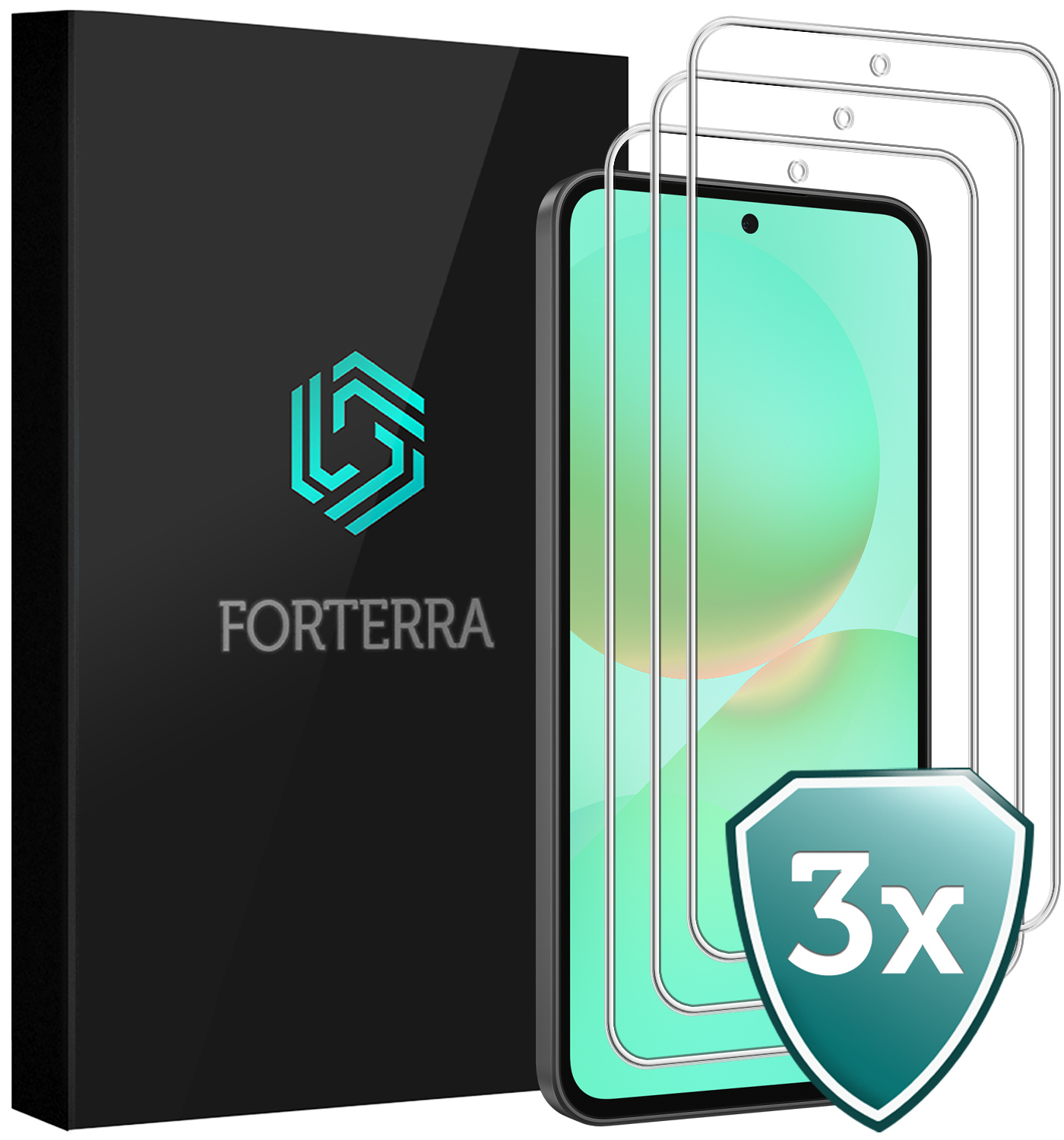 Forterra Forterra Samsung Galaxy A36 Screenprotector Glas - 3 PACK