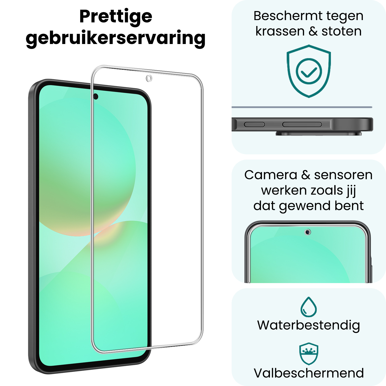 Forterra Forterra Samsung Galaxy A36 Screenprotector Glas - 3 PACK
