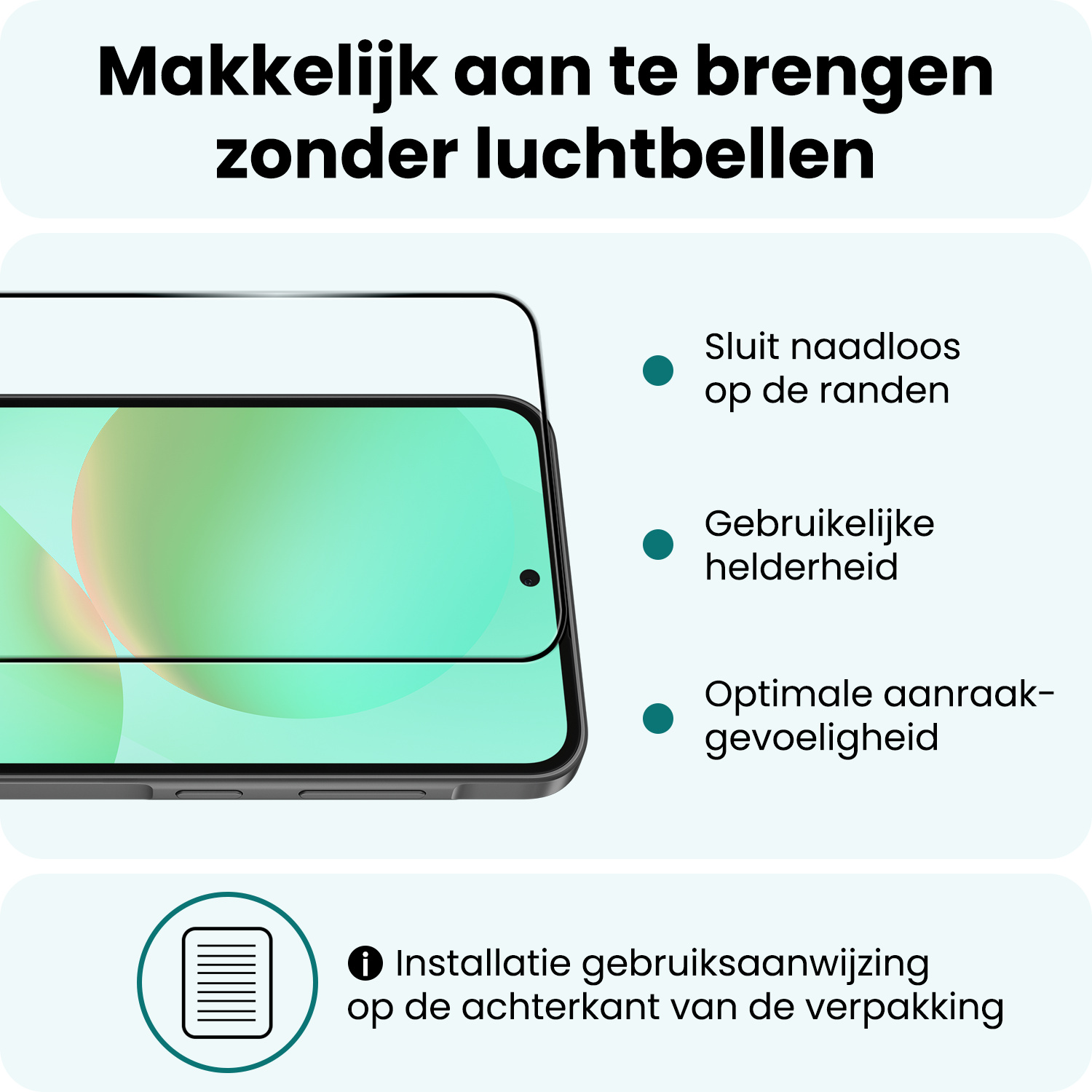 Forterra Forterra Samsung Galaxy A36 Screenprotector Glas Full Cover