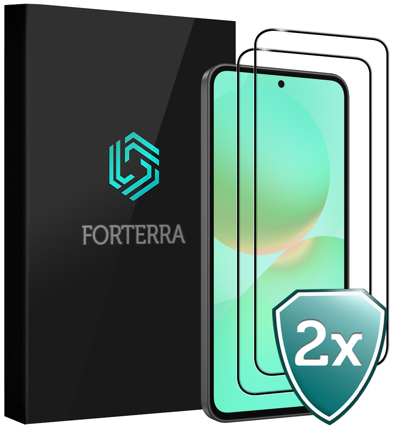 Forterra Forterra Samsung Galaxy A36 Screenprotector Glas Full Cover - 2 PACK