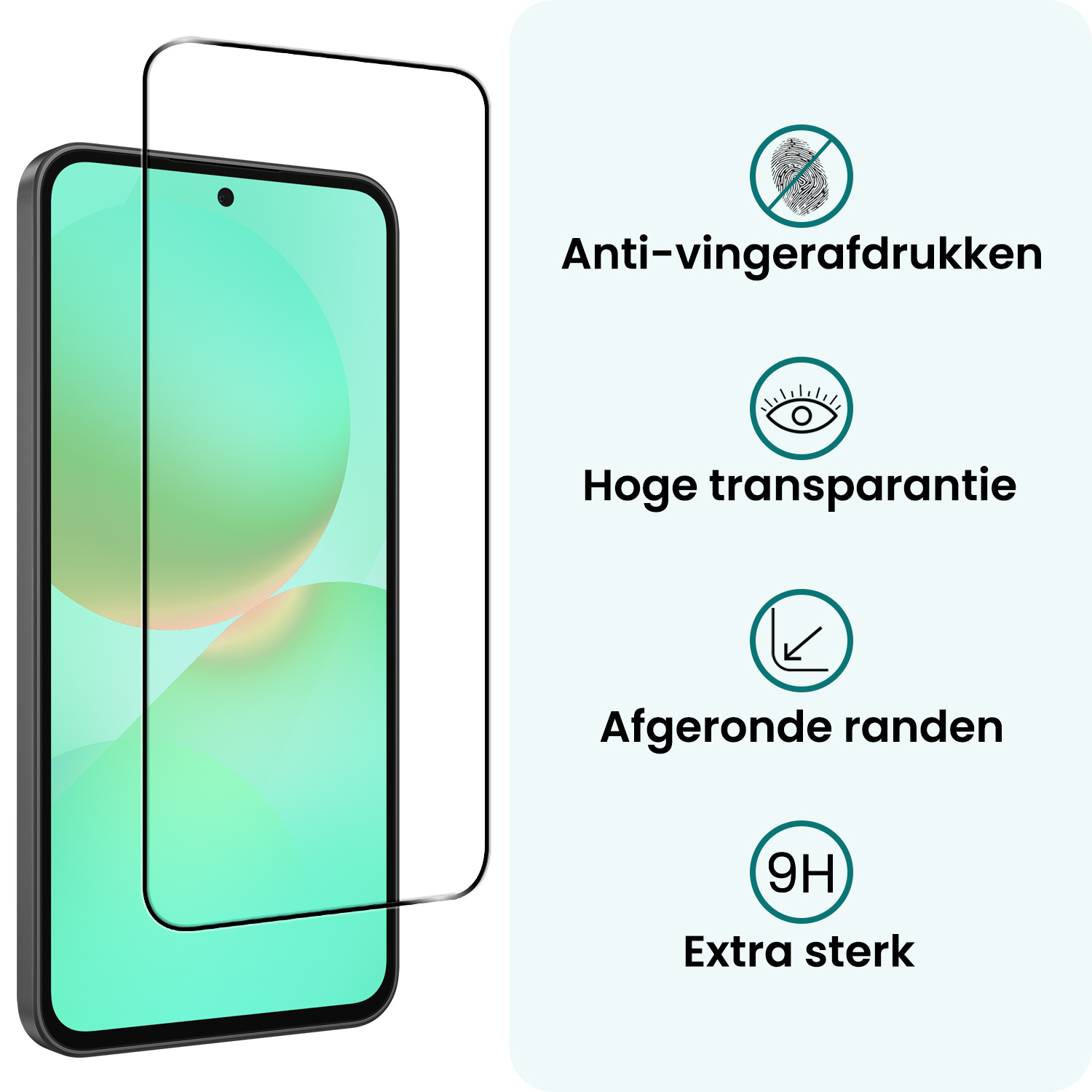 Forterra Forterra Samsung Galaxy A36 Screenprotector Glas Full Cover - 3 PACK
