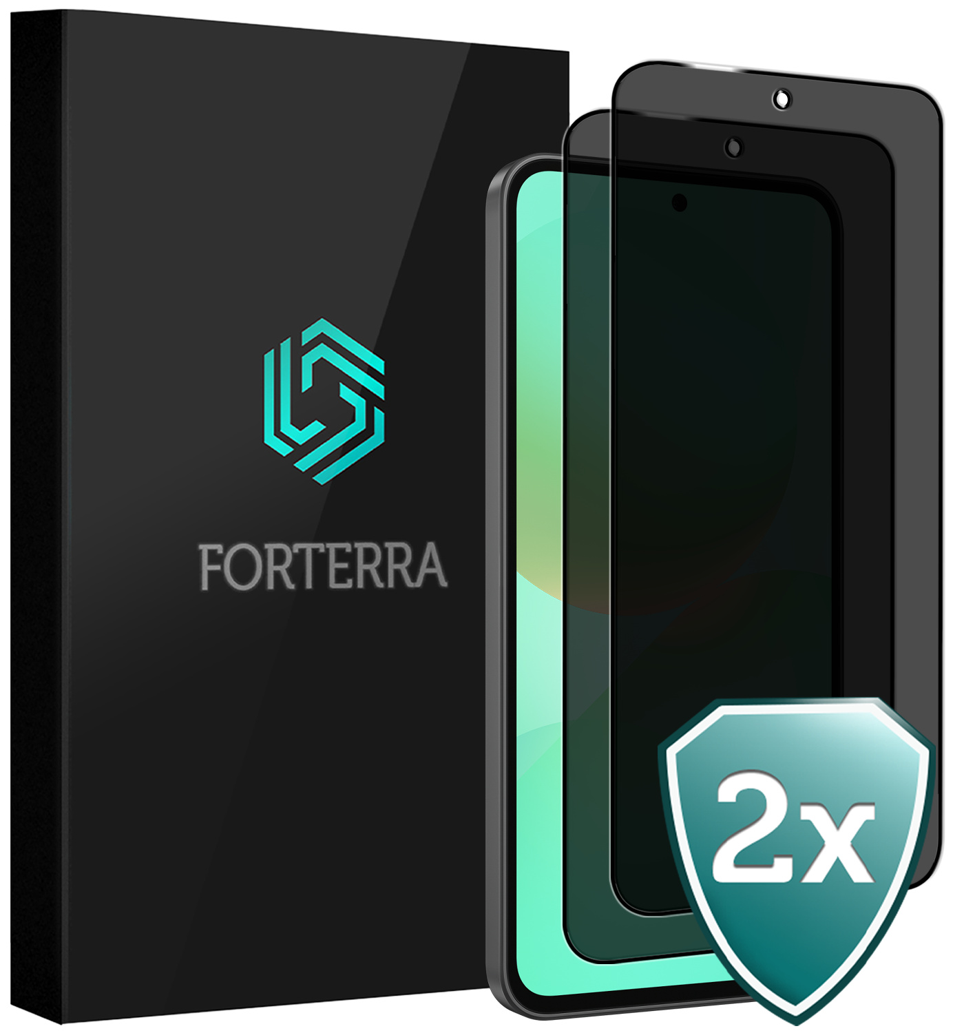 Forterra Forterra Samsung Galaxy A36 Screenprotector Glas Privacy - 2 PACK
