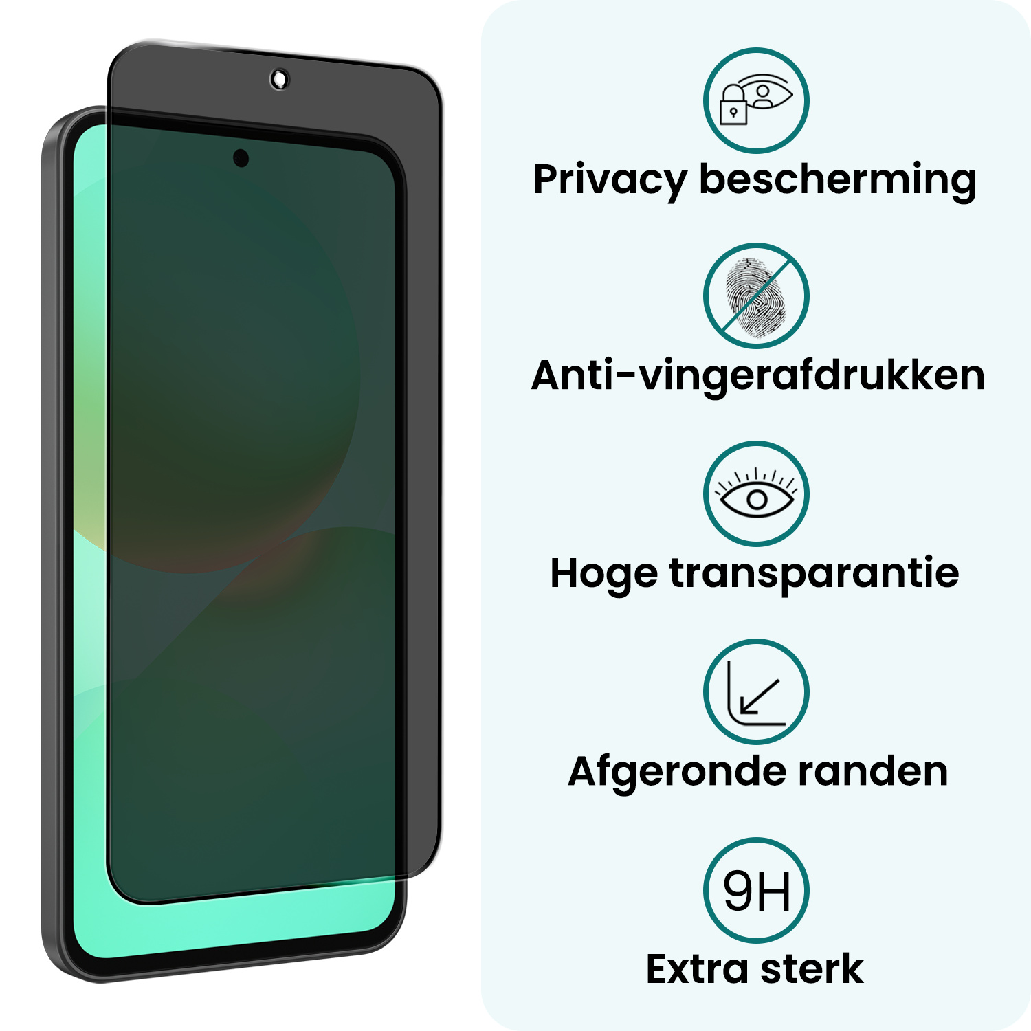 Forterra Forterra Samsung Galaxy A36 Screenprotector Glas Privacy - 3 PACK