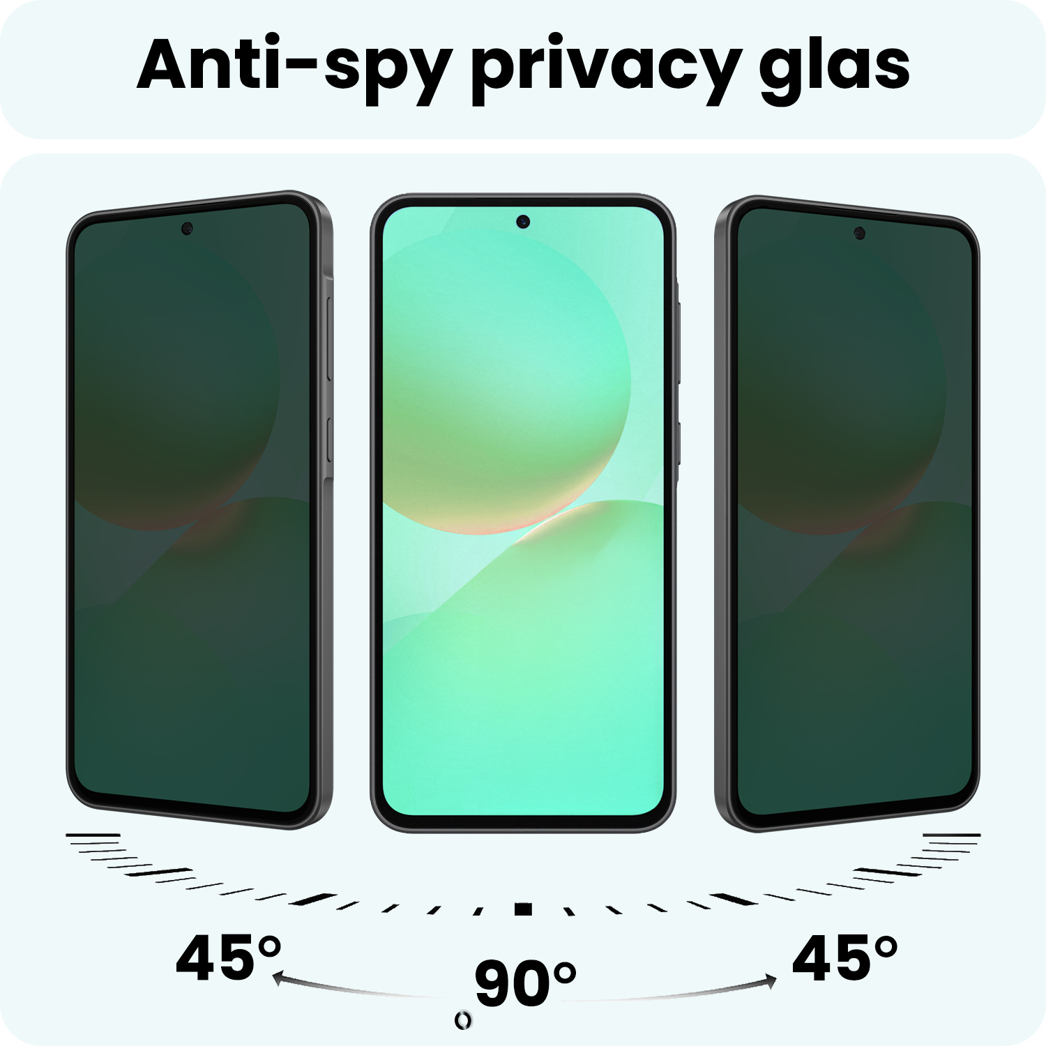 Forterra Forterra Samsung Galaxy A36 Screenprotector Glas Privacy - 3 PACK