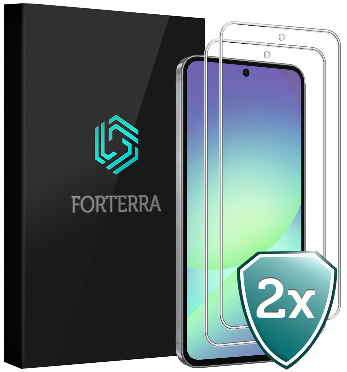 Forterra Forterra Samsung Galaxy A56 Screenprotector Glas - 2 PACK