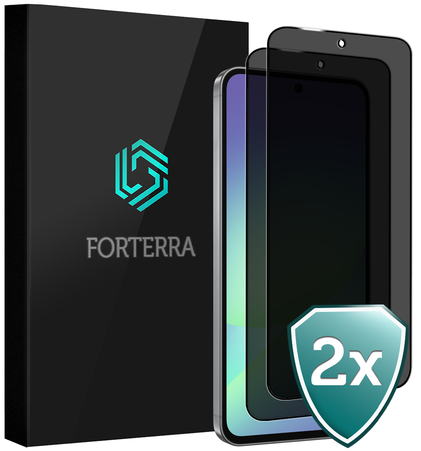 Forterra Forterra Samsung Galaxy A56 Screenprotector Glas Privacy - 2 PACK